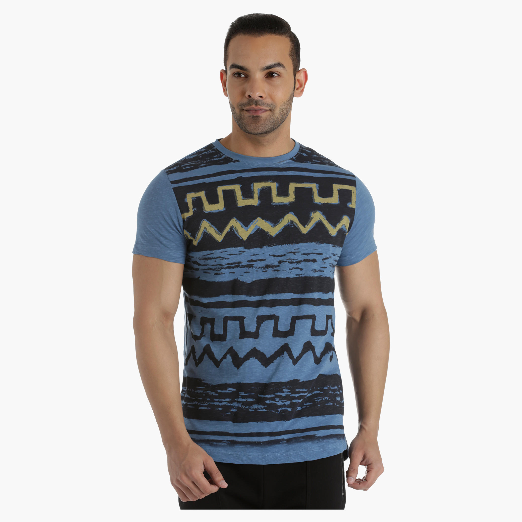 Lee Cooper Printed Cotton T-Shirt in Regular Fit-men-clothing-tshirtsandpolos-tshirts-image-1