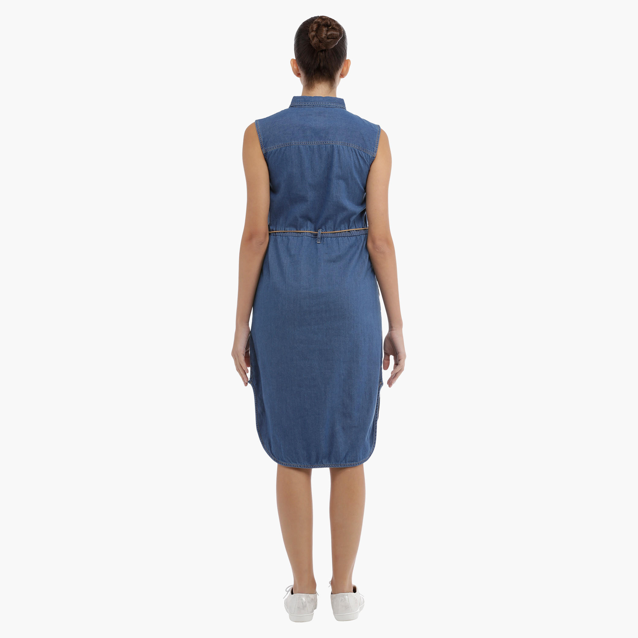 Lee Cooper U-Hem Shirt Dress-women-clothing-dresses-image-2