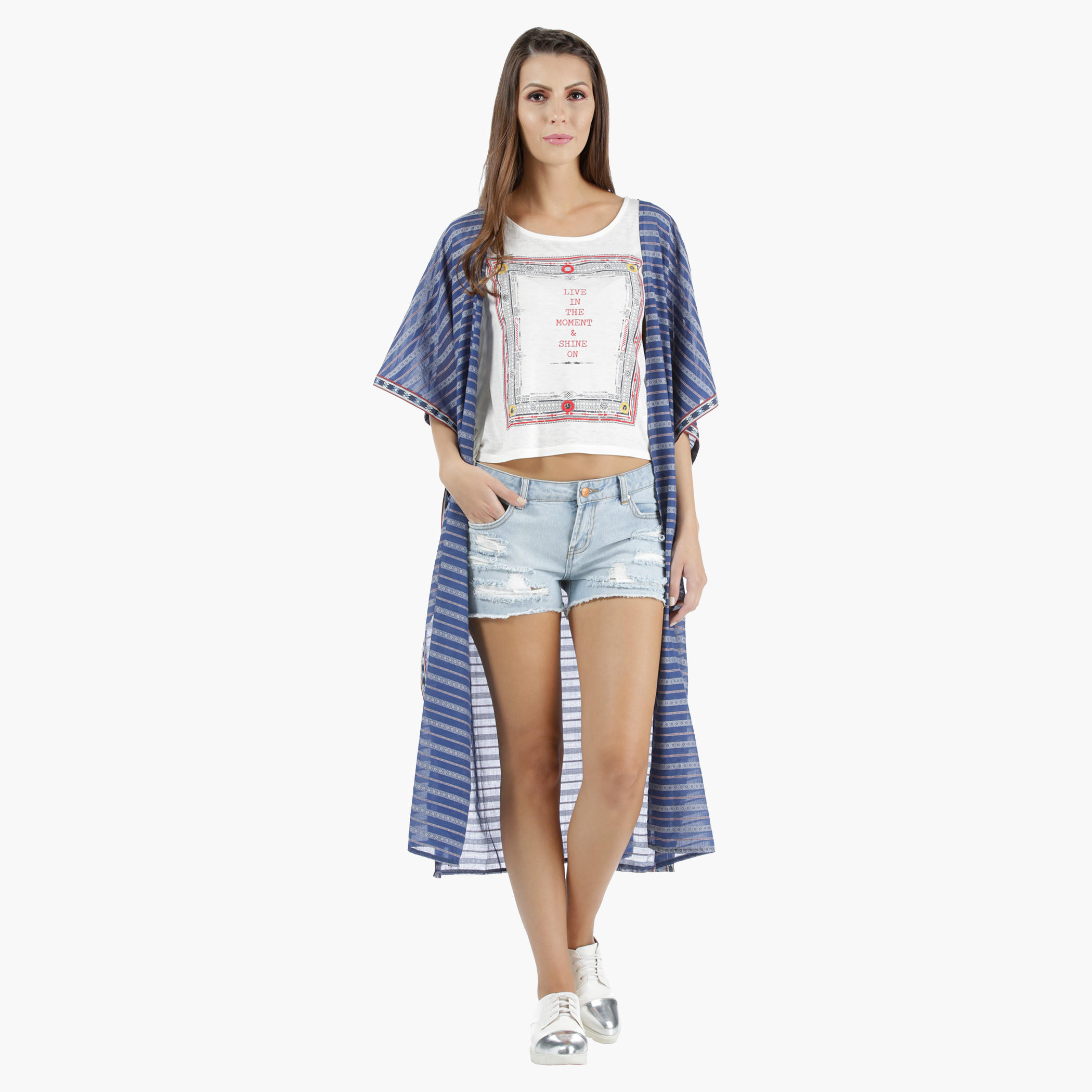 Lee Cooper Long Cape in Regular Fit-women-clothing-shirtsandblouses-blouses-image-4