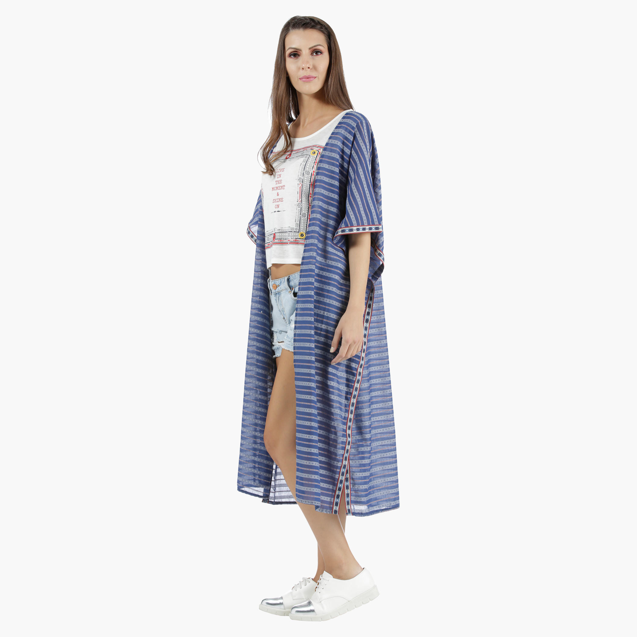 Lee Cooper Long Cape in Regular Fit-women-clothing-shirtsandblouses-blouses-image-2