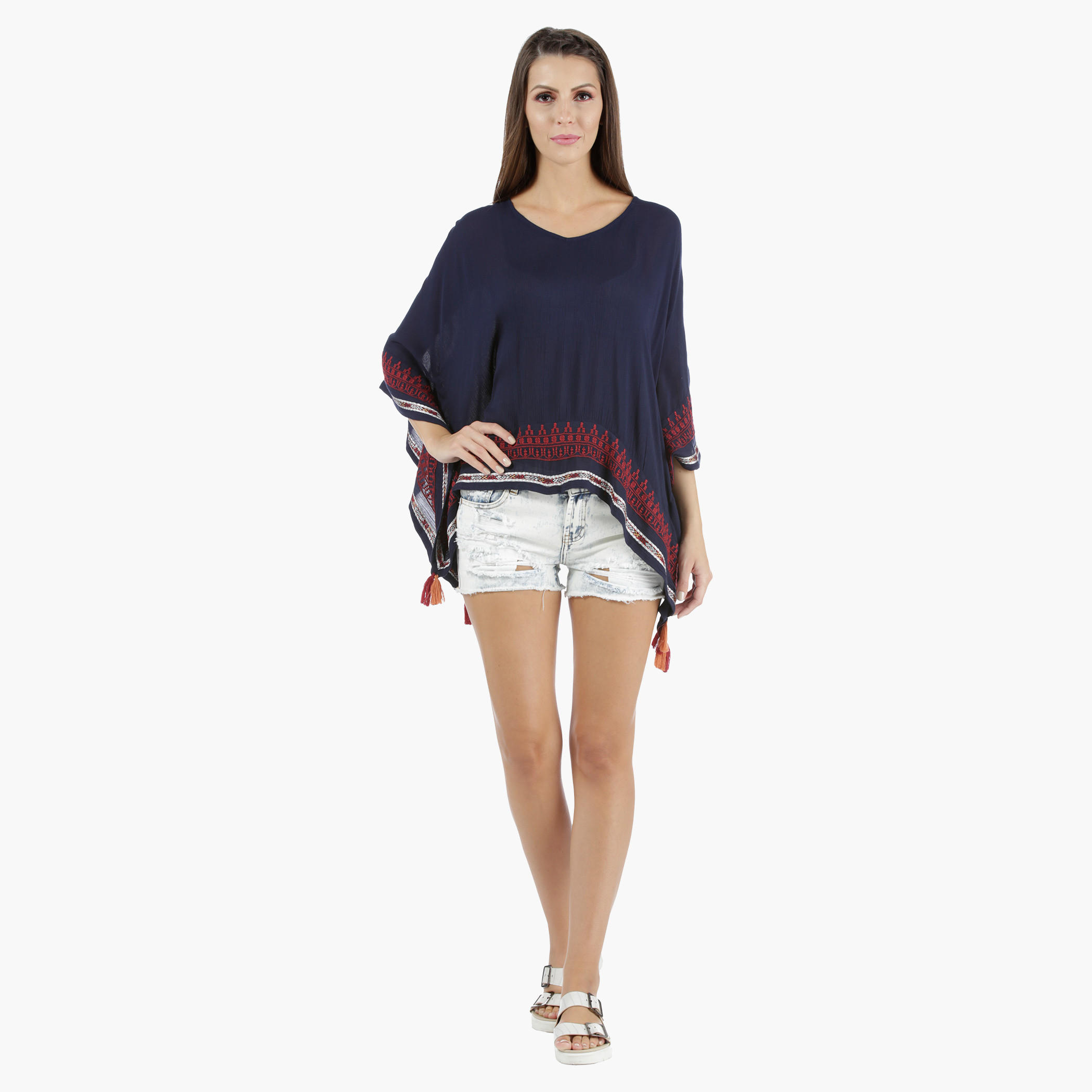 Lee Cooper Distressed Denim Shorts in Slim Fit-women-clothing-bottoms-shorts-image-10