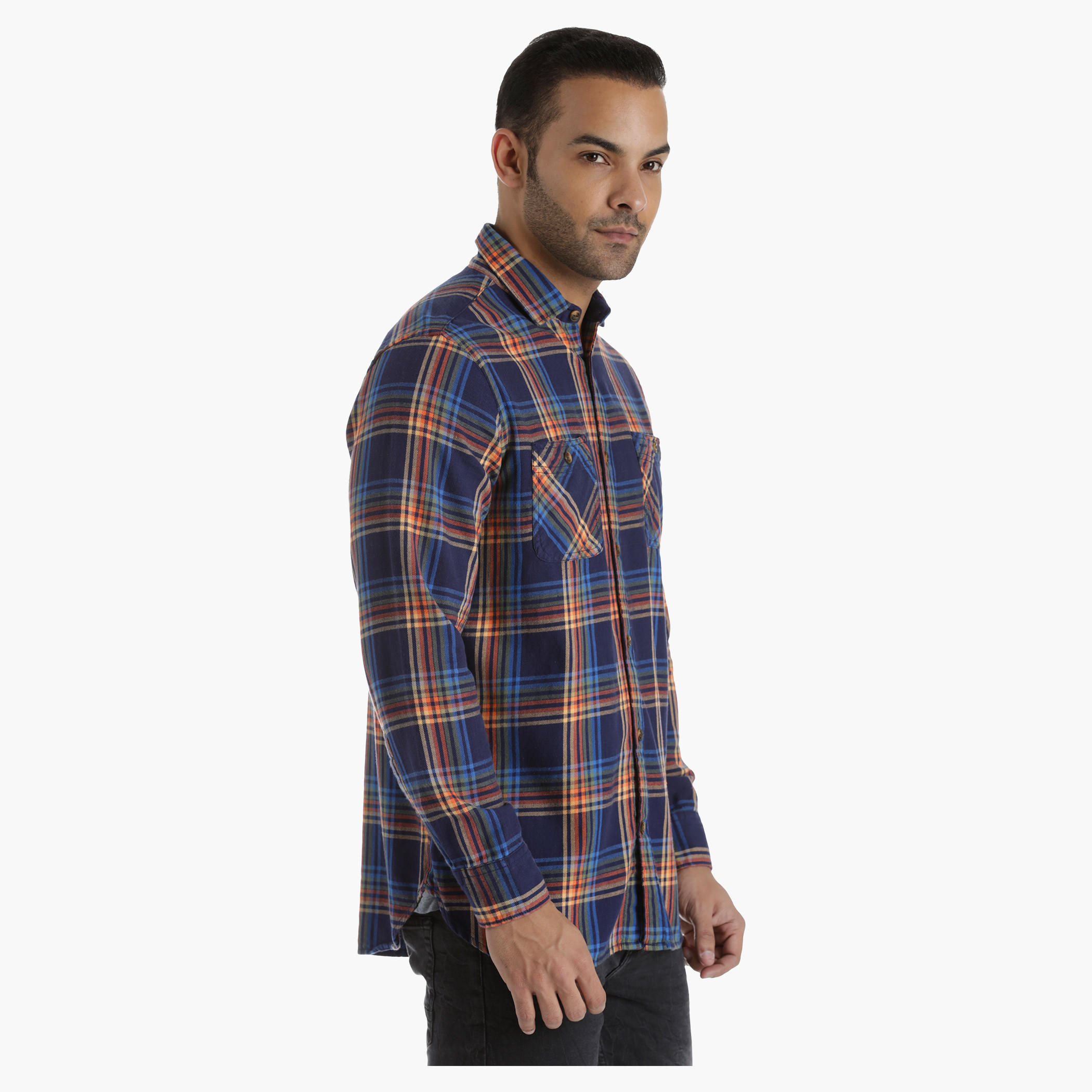 Lee Cooper Yarn-Dyed Cotton Shirt in Regular Fit-men-clothing-shirts-image-3
