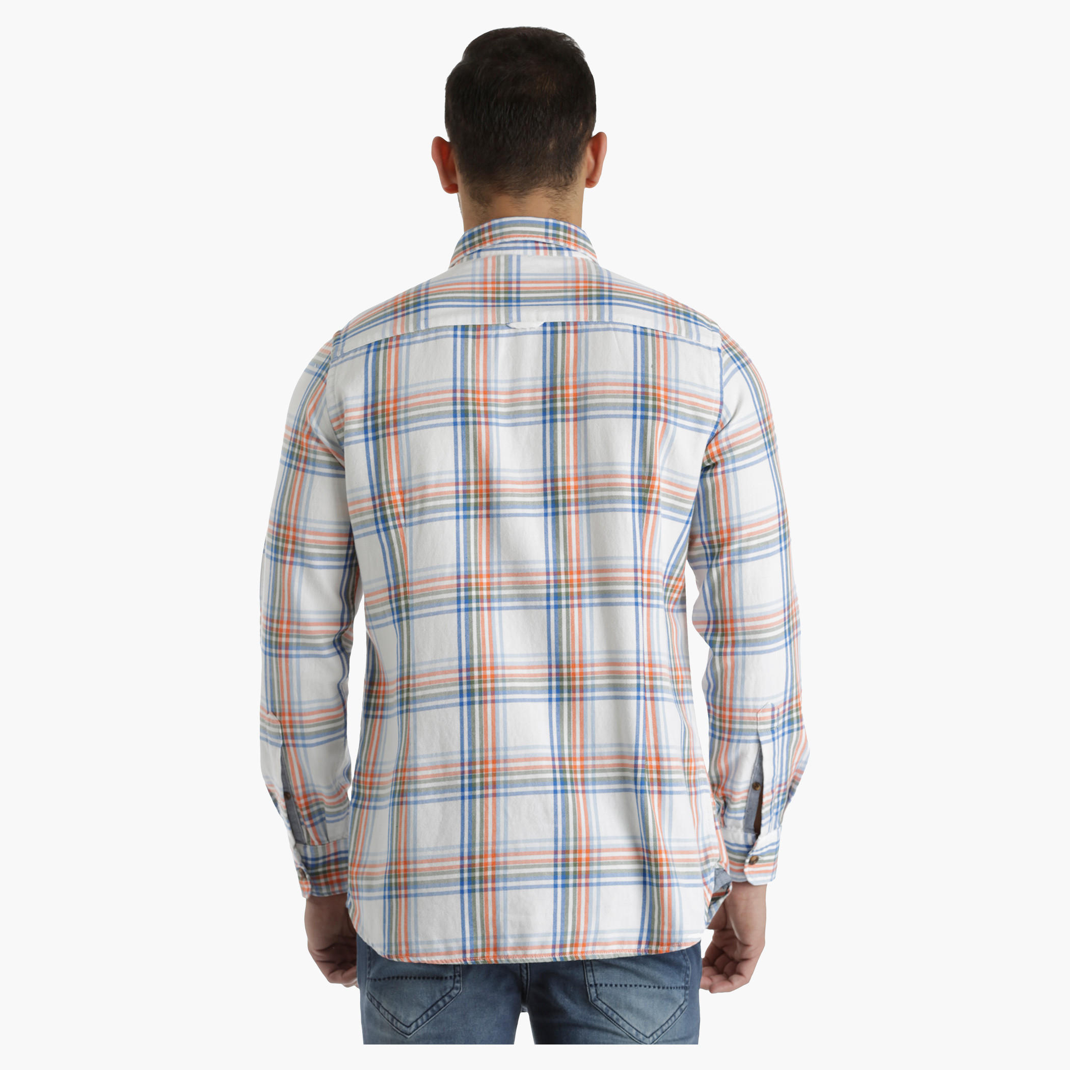 Lee Cooper Yarn-Dyed Cotton Shirt in Regular Fit-men-clothing-shirts-image-2