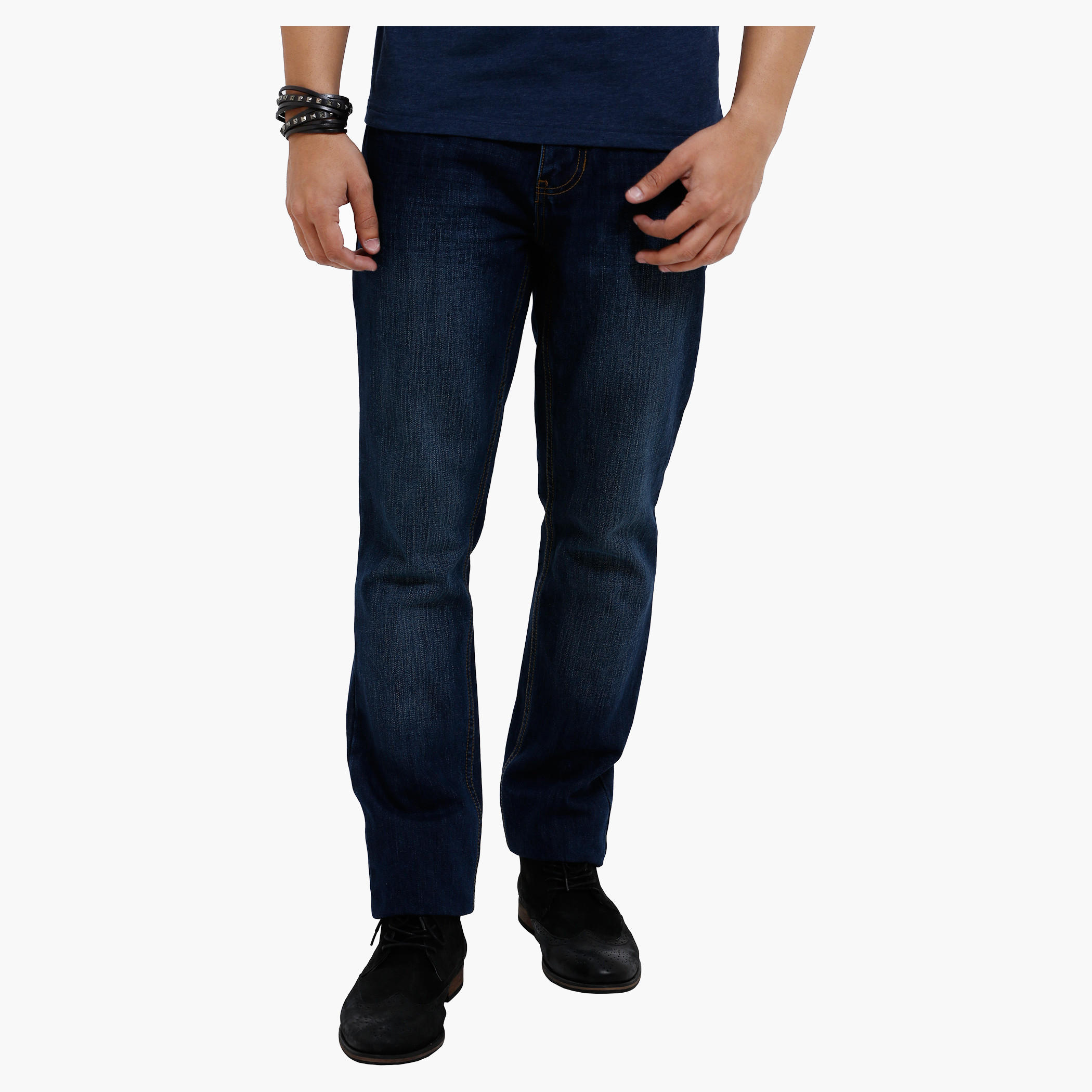 Lee Cooper Full Length Jeans with Button Closure-men-clothing-bottoms-jeans-image-1