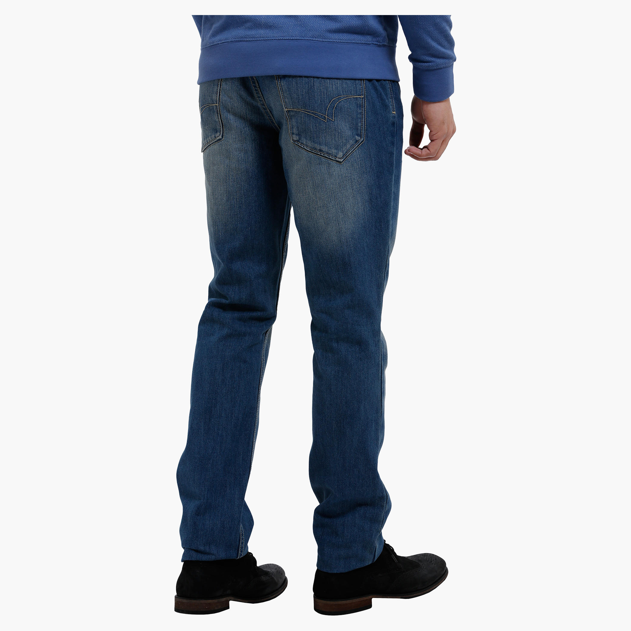 Lee Cooper Full Length Jeans with Button Closure-men-clothing-bottoms-jeans-image-2