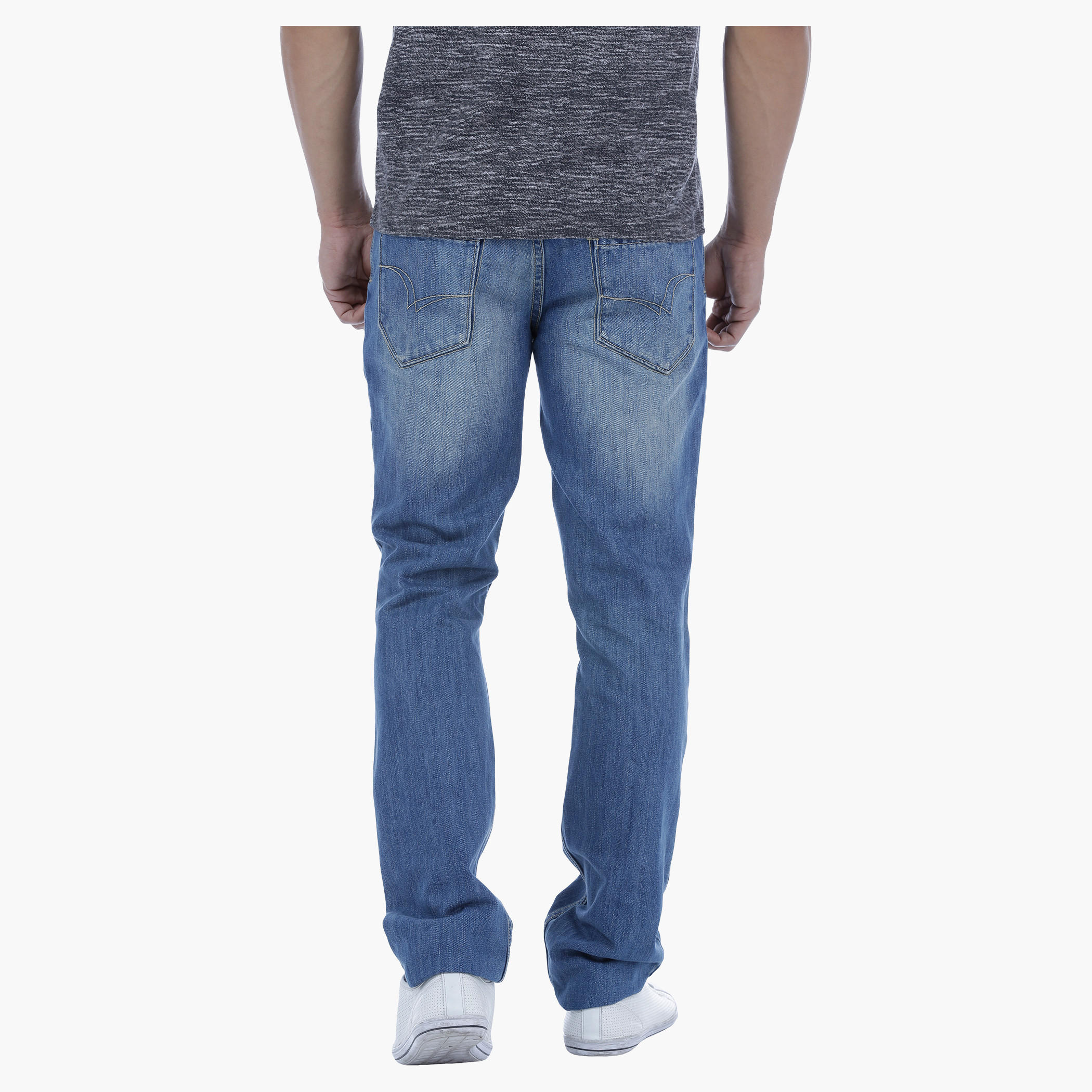 Lee Cooper Full Length Washed Out Straight Fit Jeans-men-clothing-bottoms-jeans-image-2