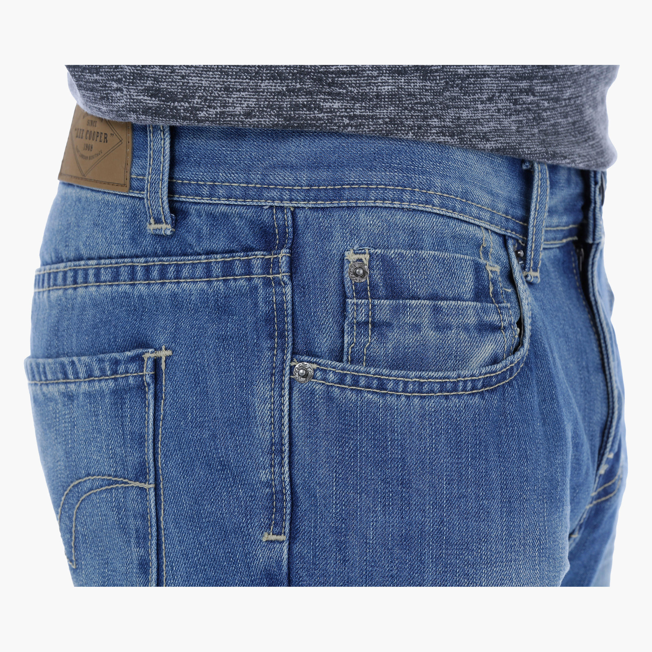Lee Cooper Full Length Washed Out Straight Fit Jeans-men-clothing-bottoms-jeans-image-4