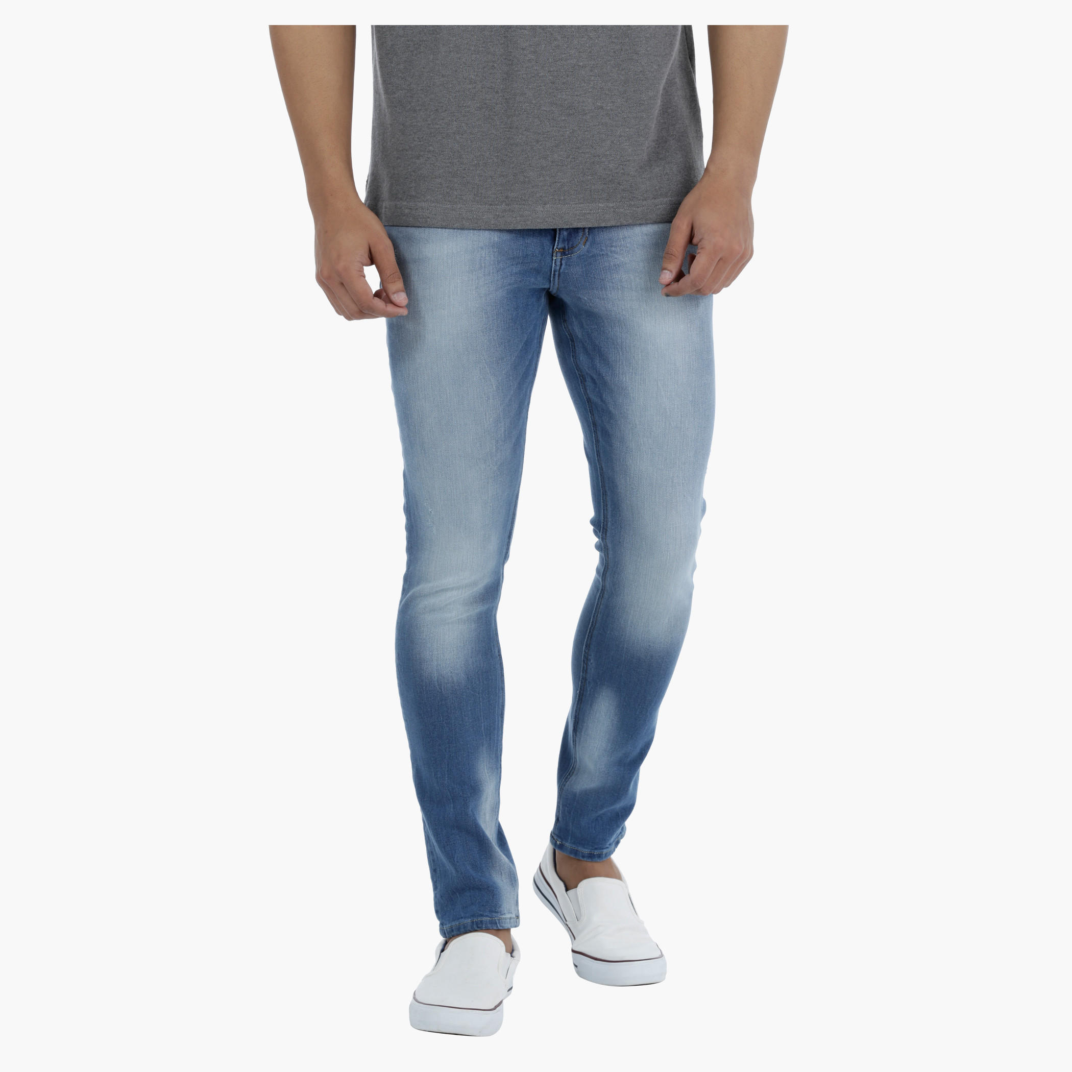 Lee Cooper Skinny Fit Jeans with Whiskered Finish-men-clothing-bottoms-jeans-image-1