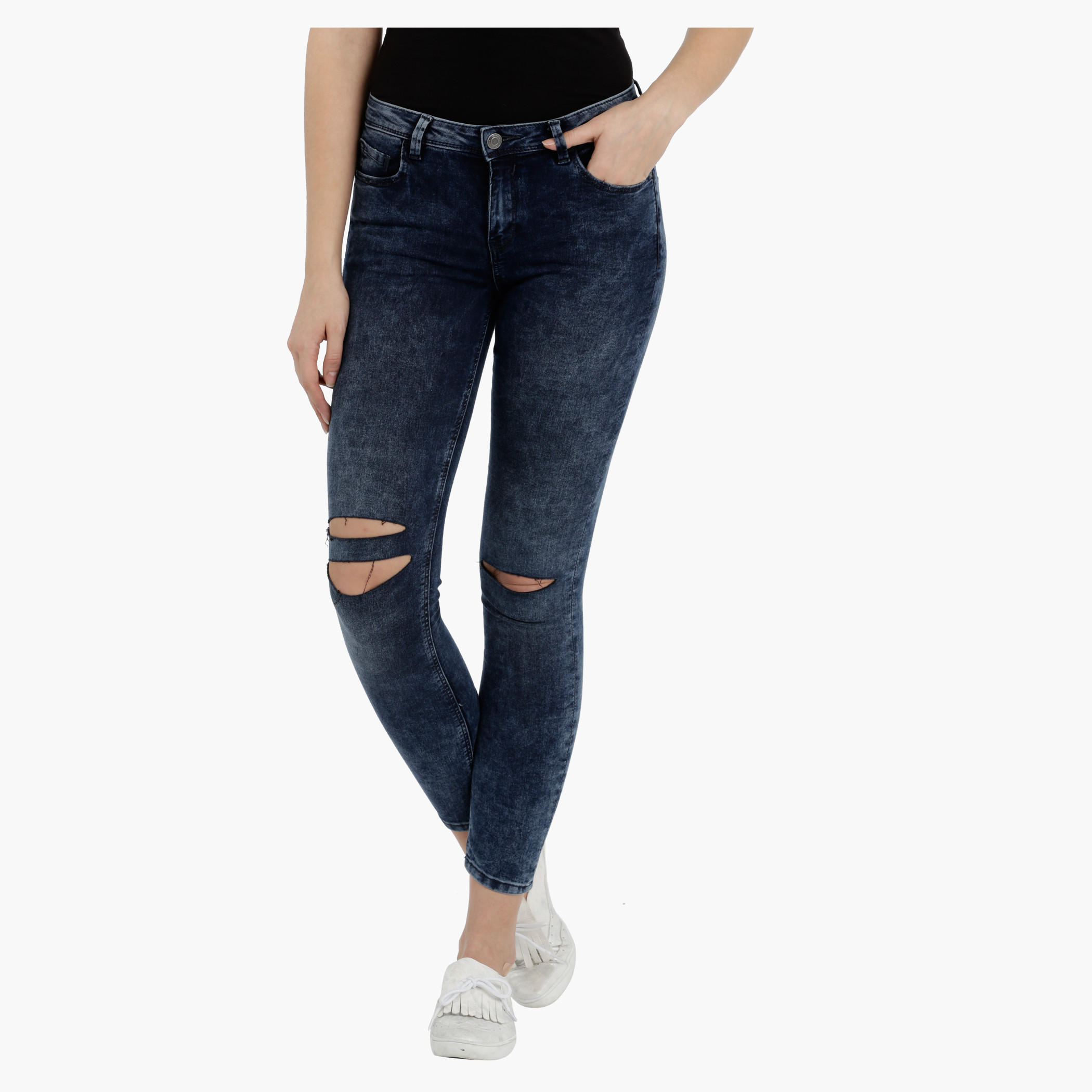 Lee Cooper Ripped Jeggings-women-clothing-bottoms-jeans-image-1