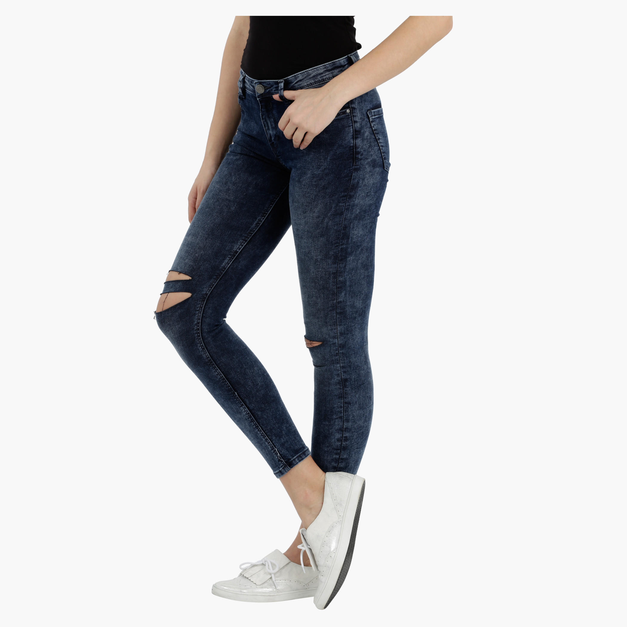 Lee Cooper Ripped Jeggings-women-clothing-bottoms-jeans-image-3