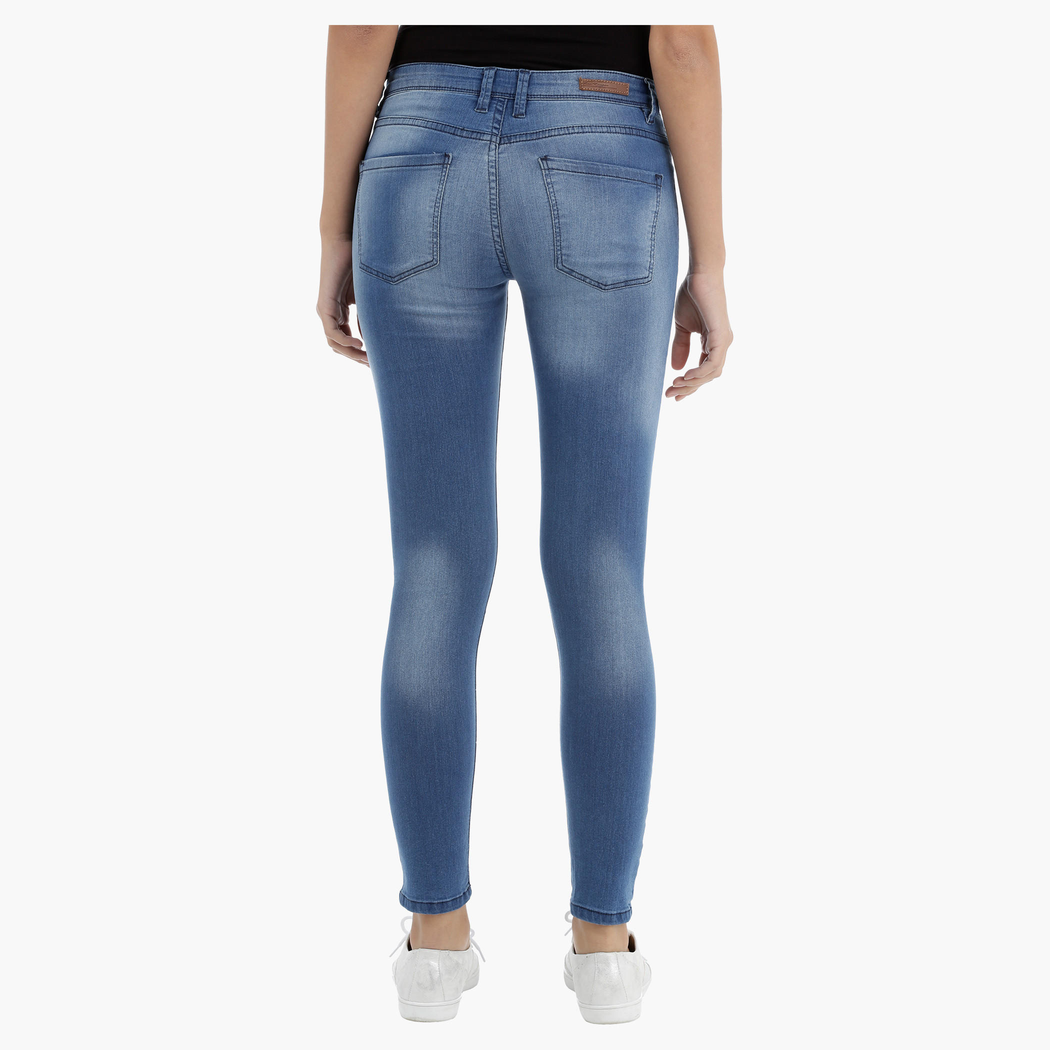 Lee Cooper Skinny Jeans with Ripped Effect-women-clothing-bottoms-jeans-image-2