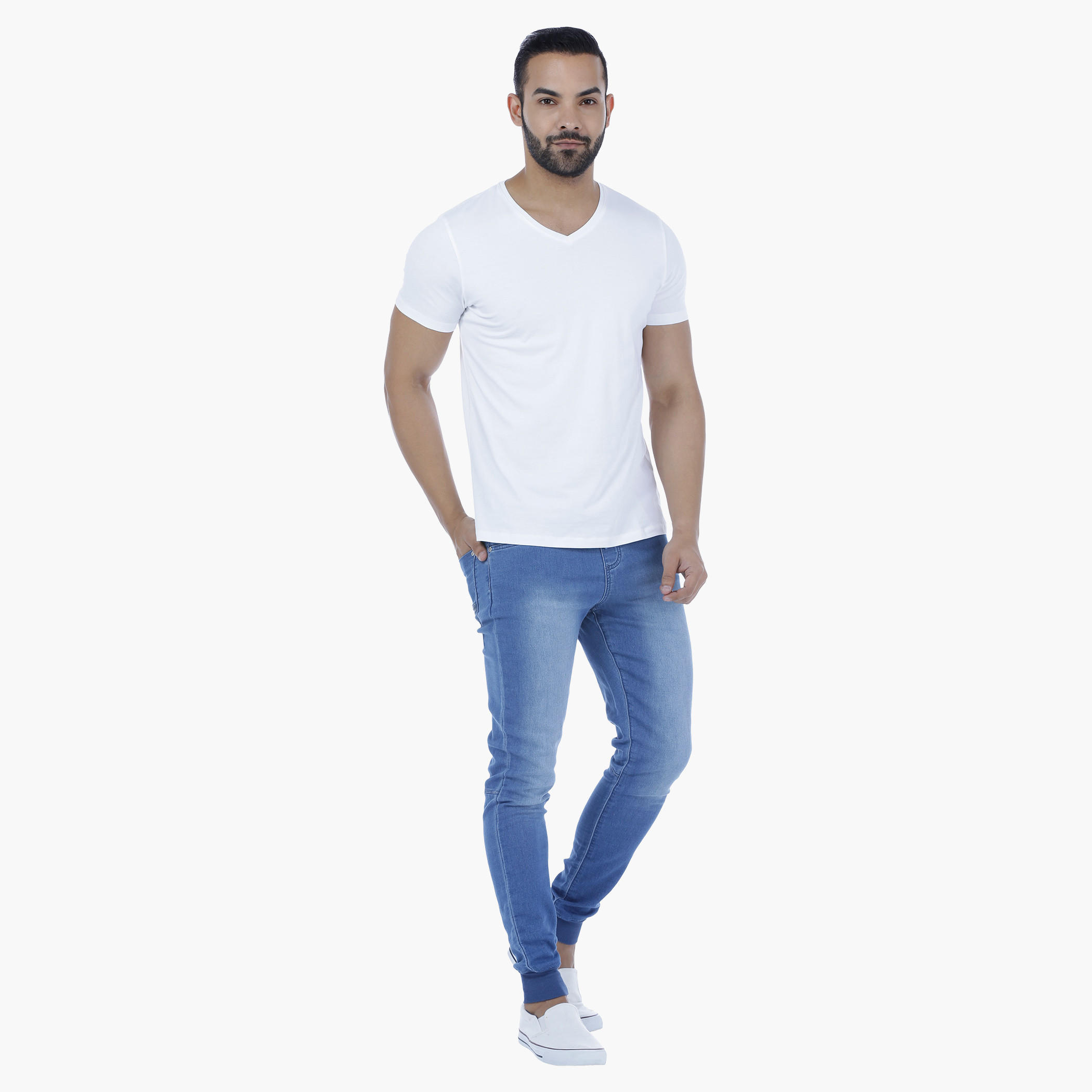 Lee Cooper Denim Jog Pants-men-clothing-bottoms-jeans-image-5