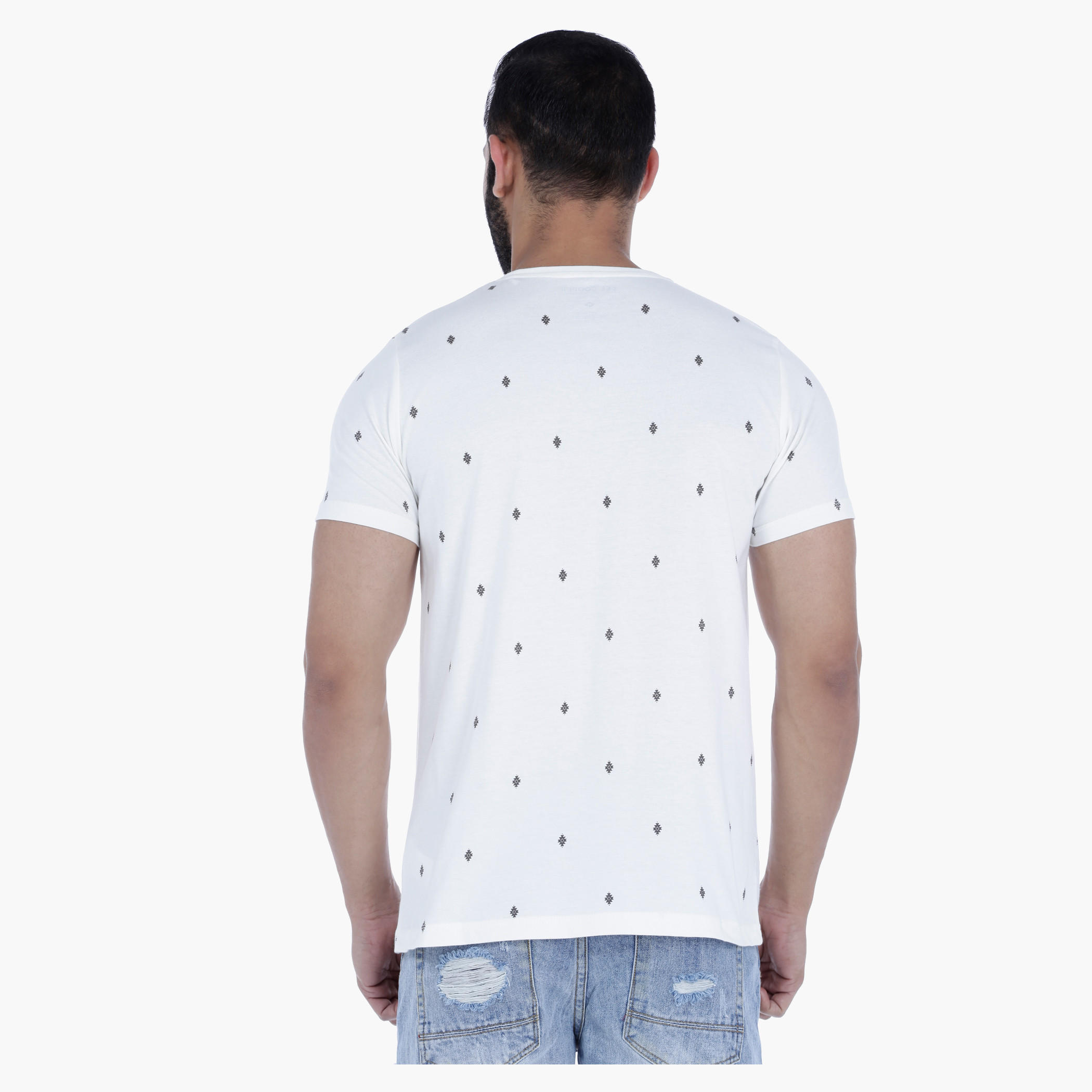 Lee Cooper Printed Cotton T-Shirt with Short Sleeves-men-clothing-tshirtsandpolos-tshirts-image-2