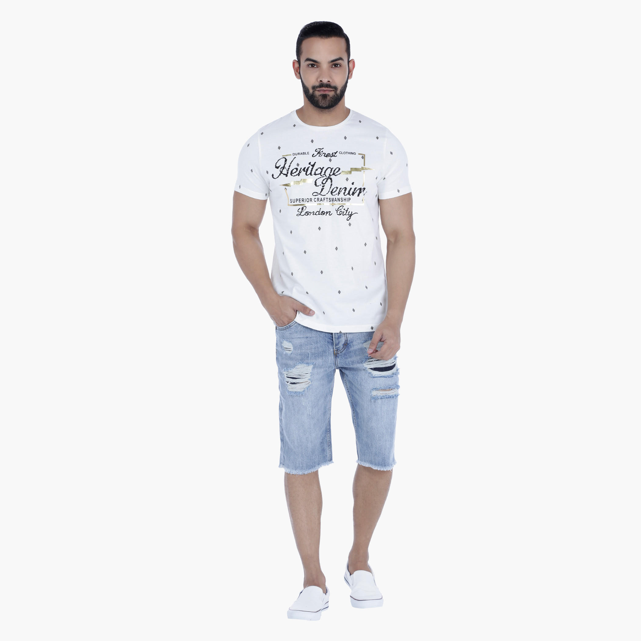 Lee Cooper Printed Cotton T-Shirt with Short Sleeves-men-clothing-tshirtsandpolos-tshirts-image-5