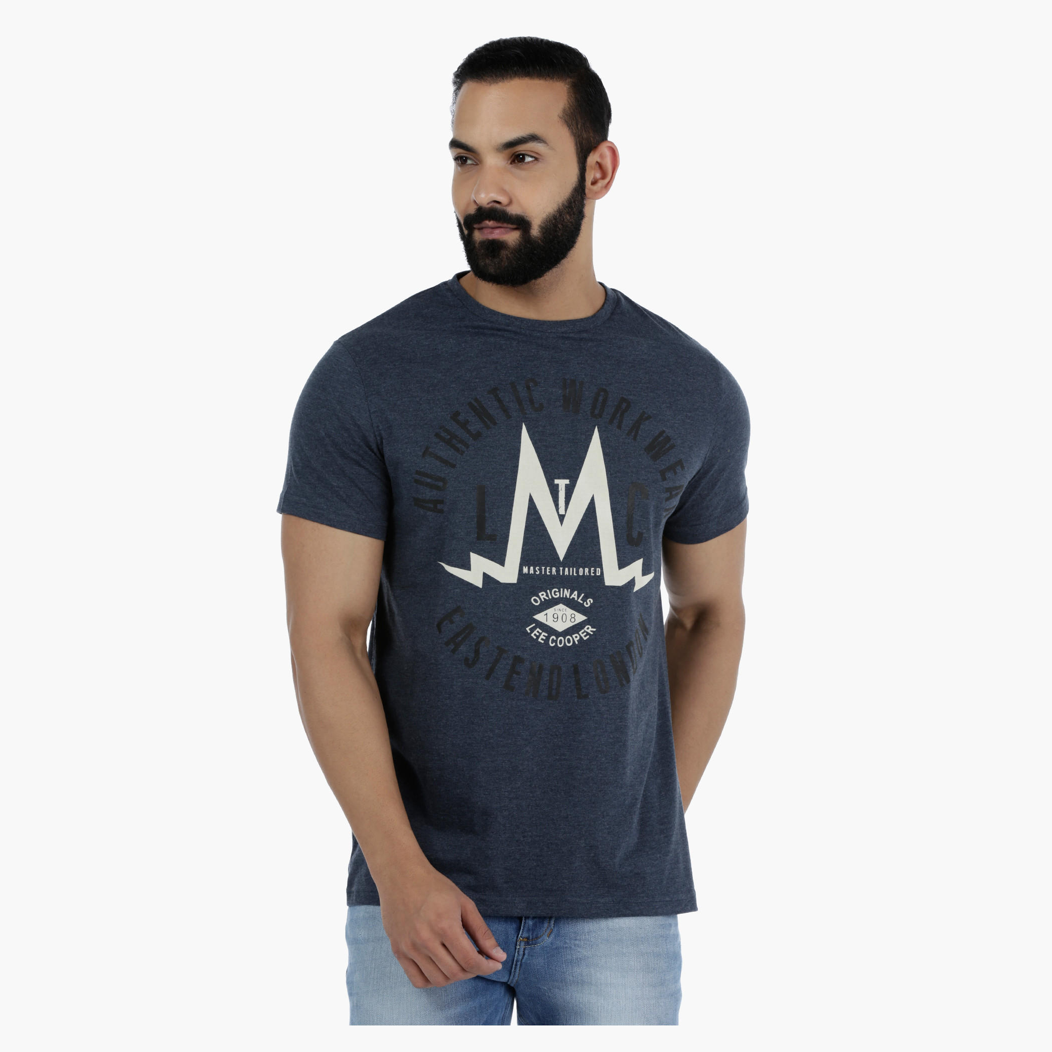 Lee Cooper Printed Short Sleeves T-Shirt with Crew Neck-men-clothing-tshirtsandpolos-tshirts-image-6