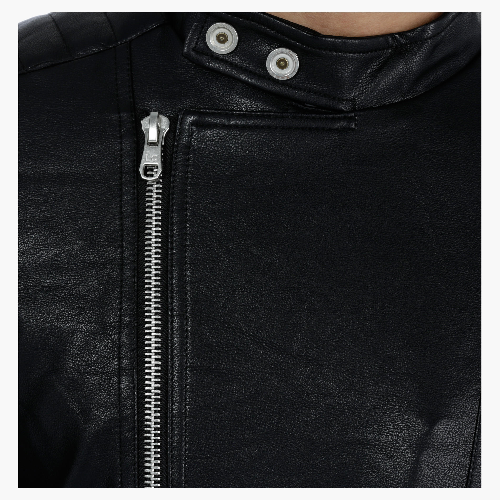 Lee Cooper Quilted Biker Jacket with Zip Detailing-men-clothing-jacketsandblazers-jackets-image-4