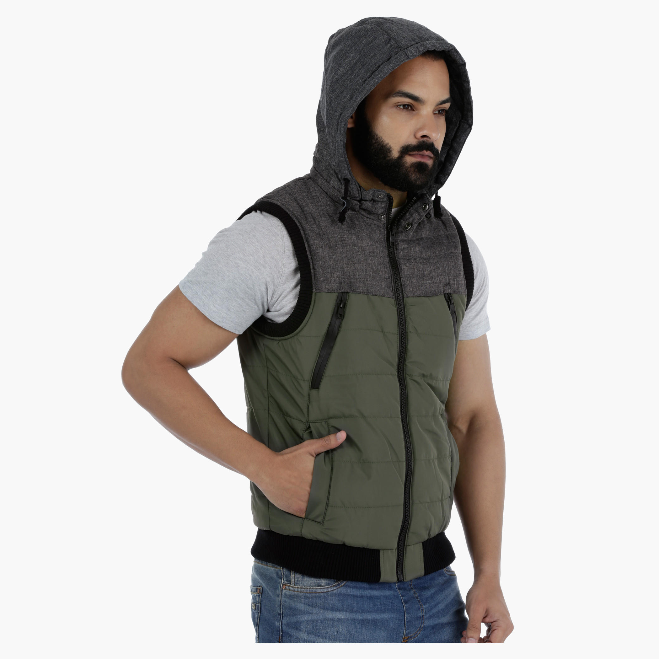 Lee Cooper Sleeveless Puffa Jacket with Hood-men-clothing-jacketsandblazers-jackets-image-3