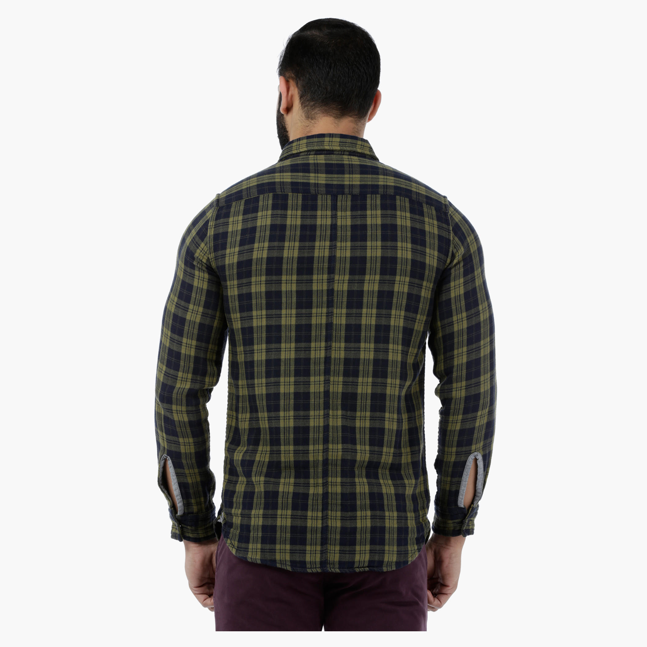 Lee Cooper Chequered Yarn Dyed Double Fabric Shirt-men-clothing-shirts-image-2