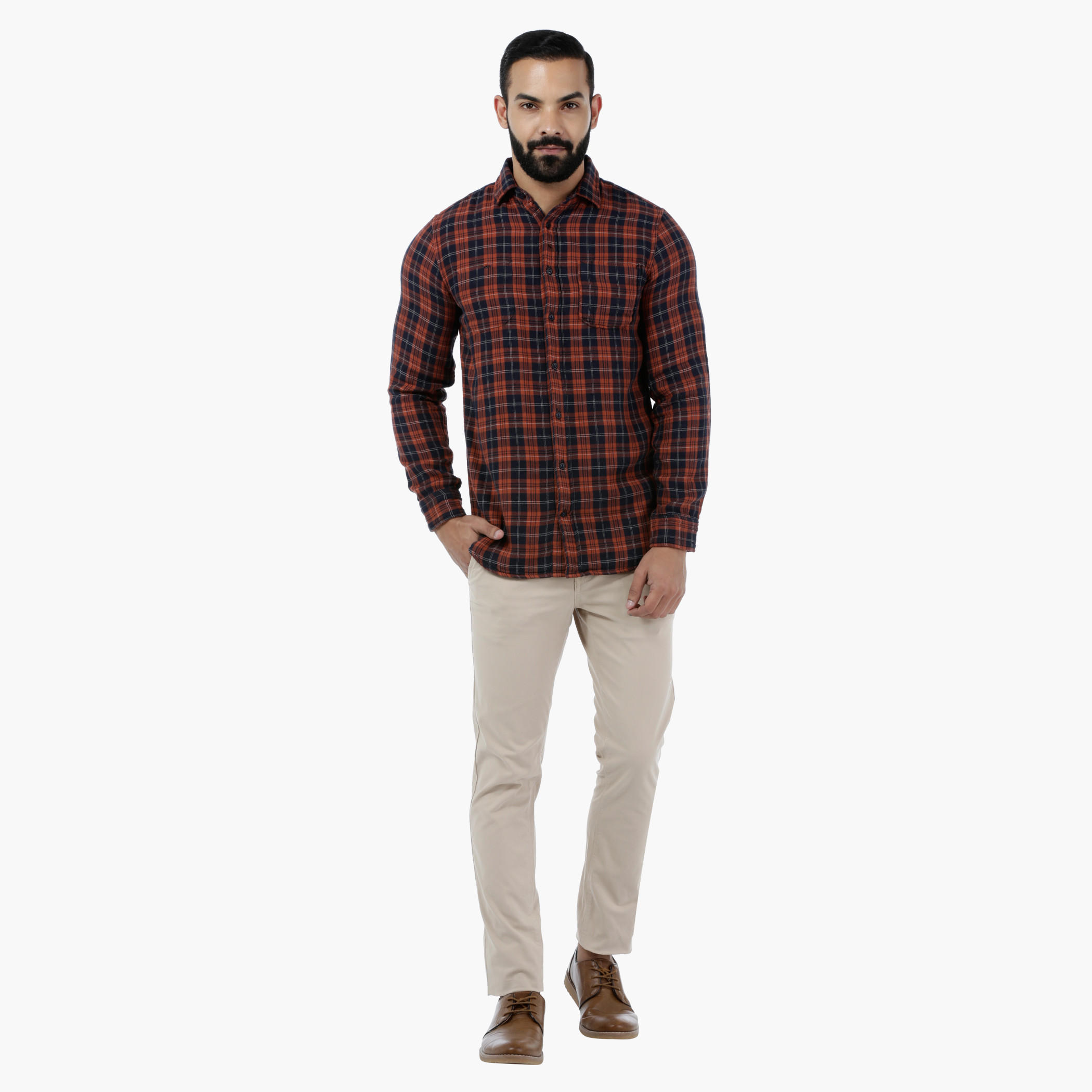 Lee Cooper Chequered Yarn Dyed Double Fabric Shirt-men-clothing-shirts-image-10