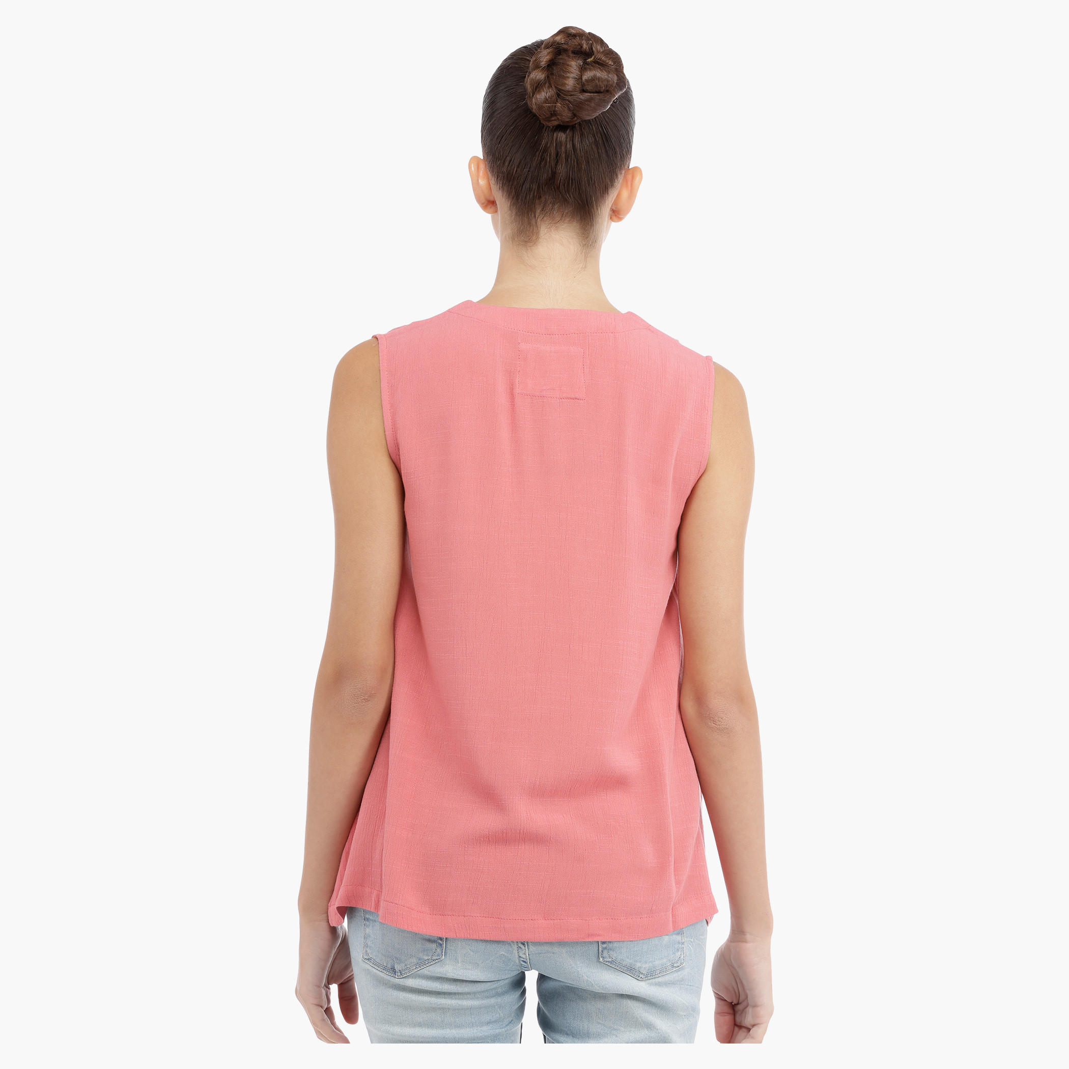 Lee Cooper Sleeveless Top with Lace Up Detail-women-clothing-shirtsandblouses-blouses-image-4