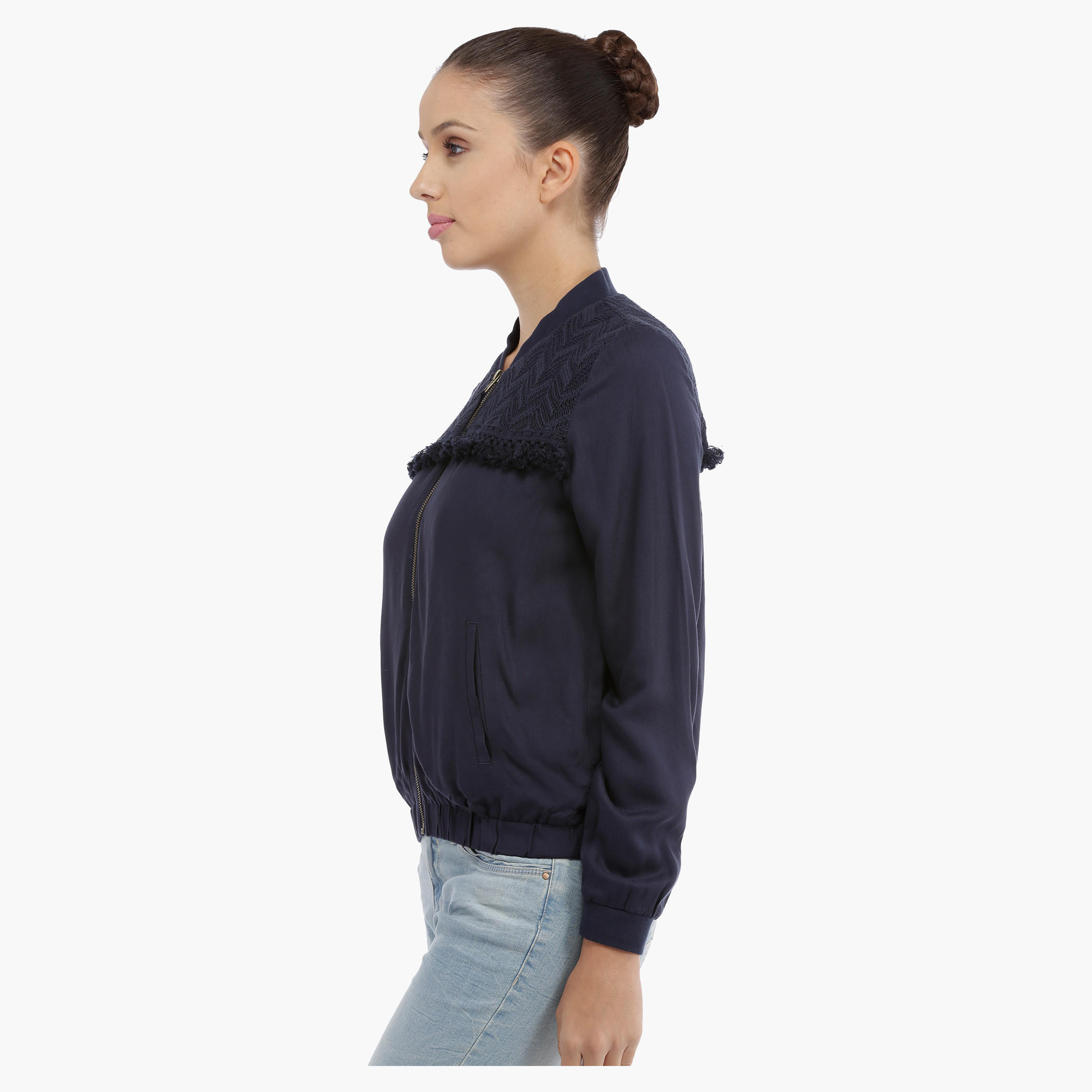 Lee Cooper Bomber Jacket with Tassels-women-winterwear-coatsandjackets-jackets-image-8