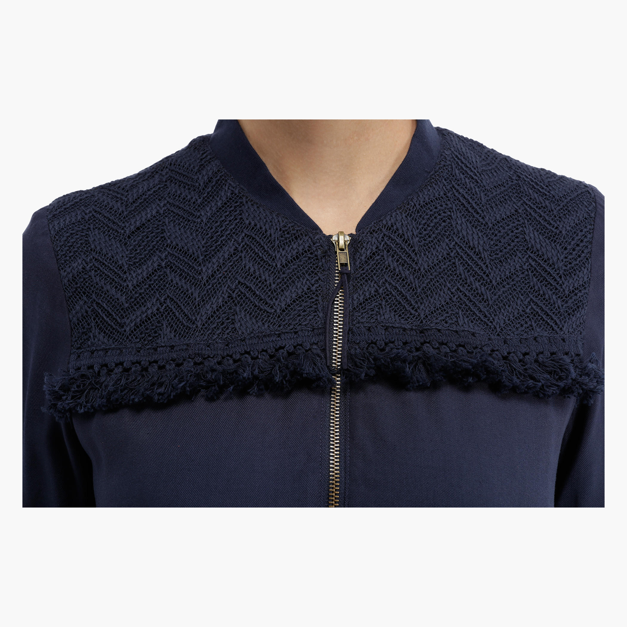 Lee Cooper Bomber Jacket with Tassels-women-winterwear-coatsandjackets-jackets-image-9