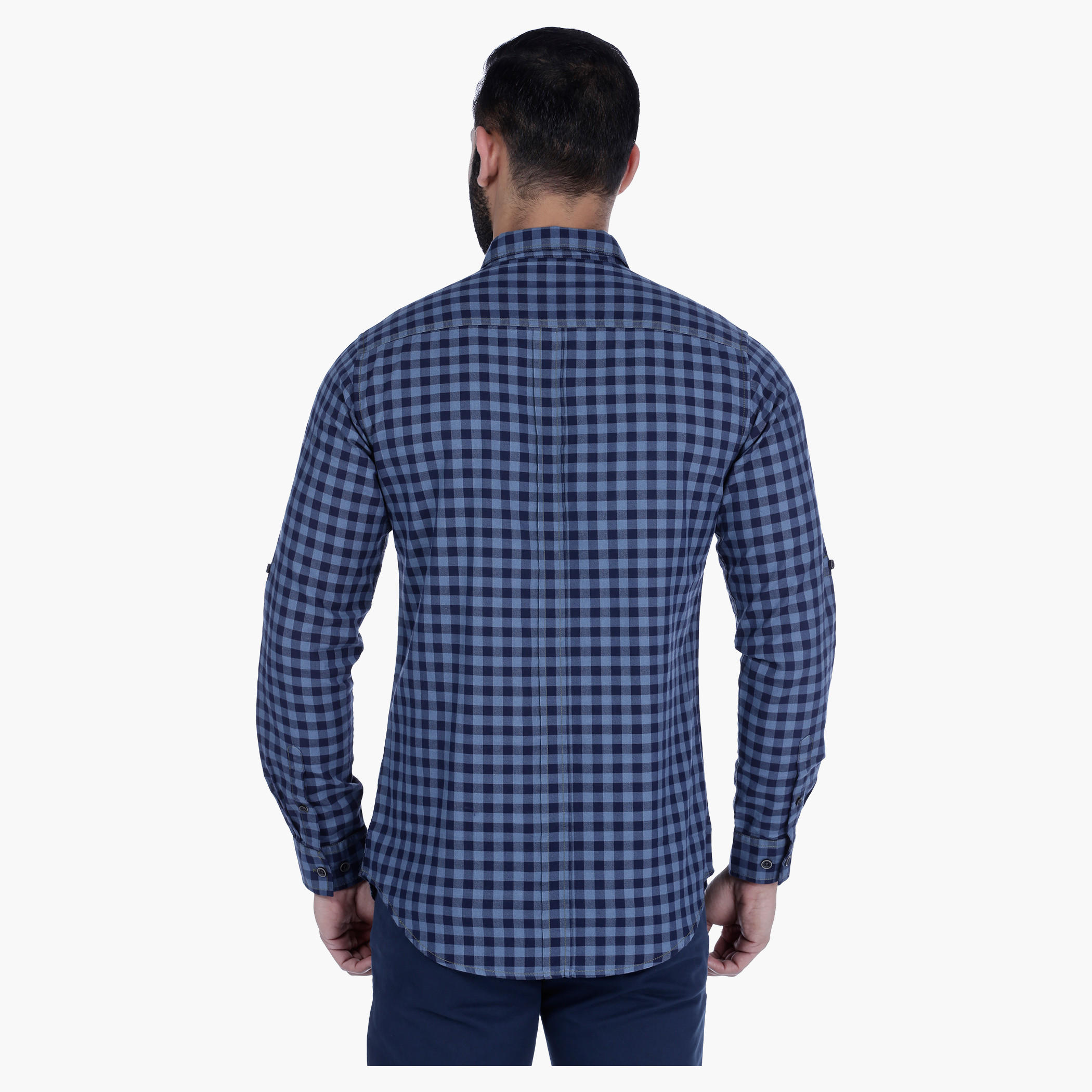 Lee Cooper Chequered Casual Shirt with Long Sleeves-men-clothing-shirts-image-2