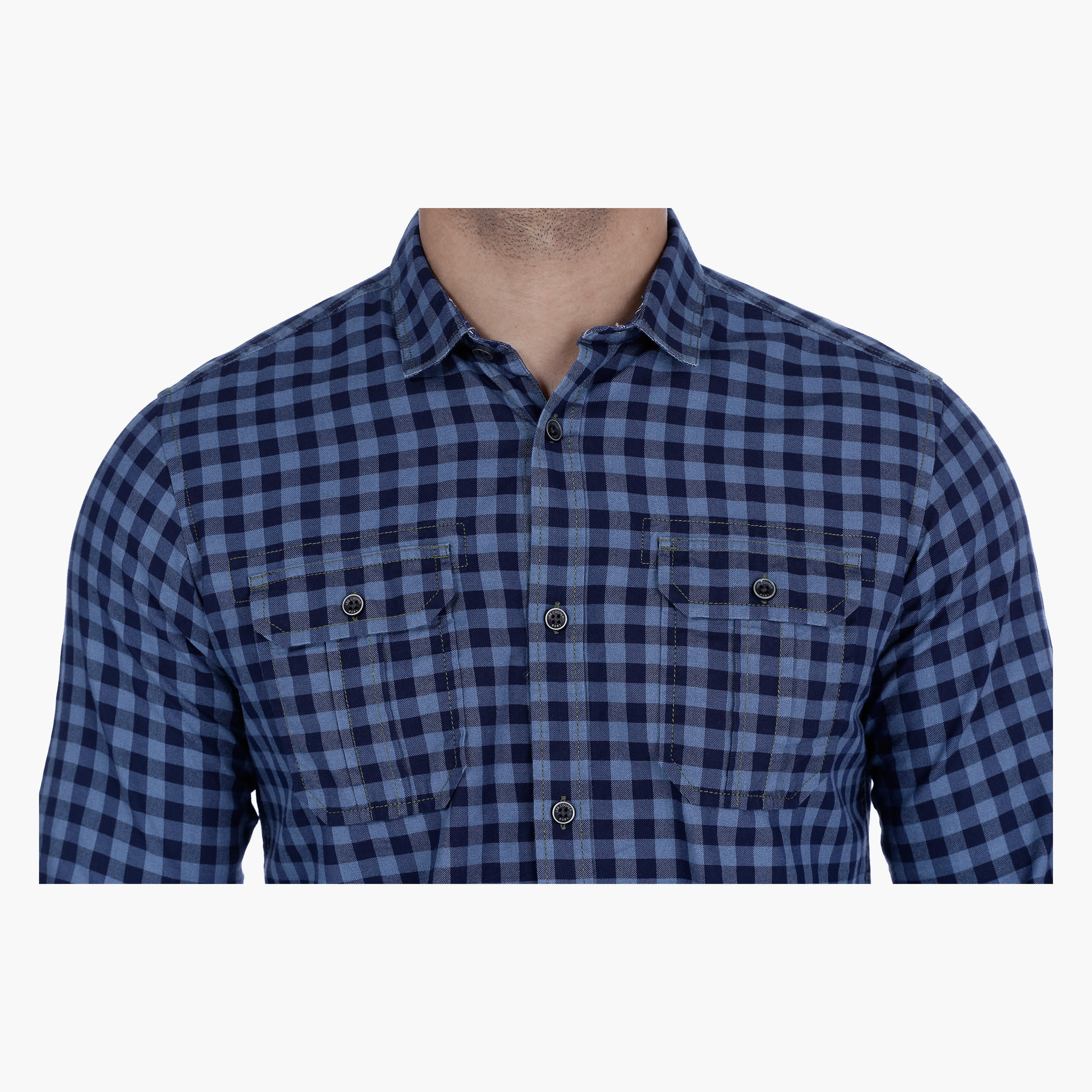 Lee Cooper Chequered Casual Shirt with Long Sleeves-men-clothing-shirts-image-4