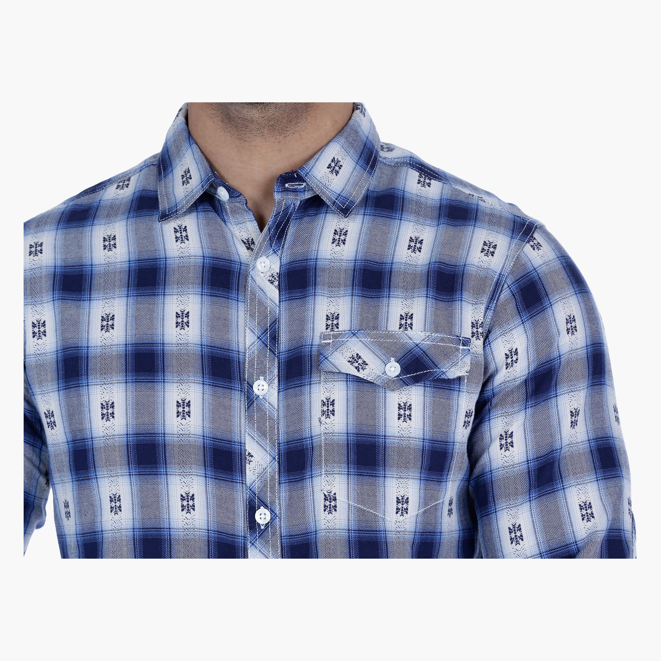 Lee Cooper Printed Shirt with Long Sleeves-men-clothing-shirts-image-4