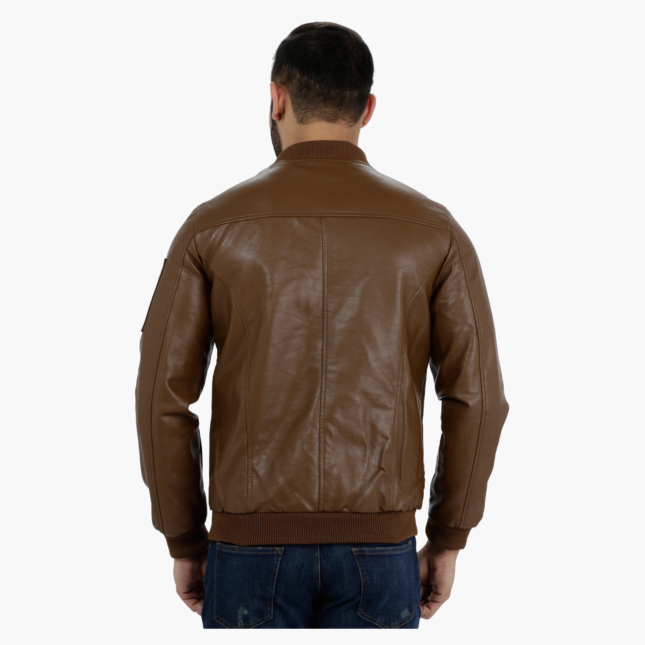 Lee Cooper Biker Jacket with Zippered Closure-men-clothing-jacketsandblazers-jackets-image-9