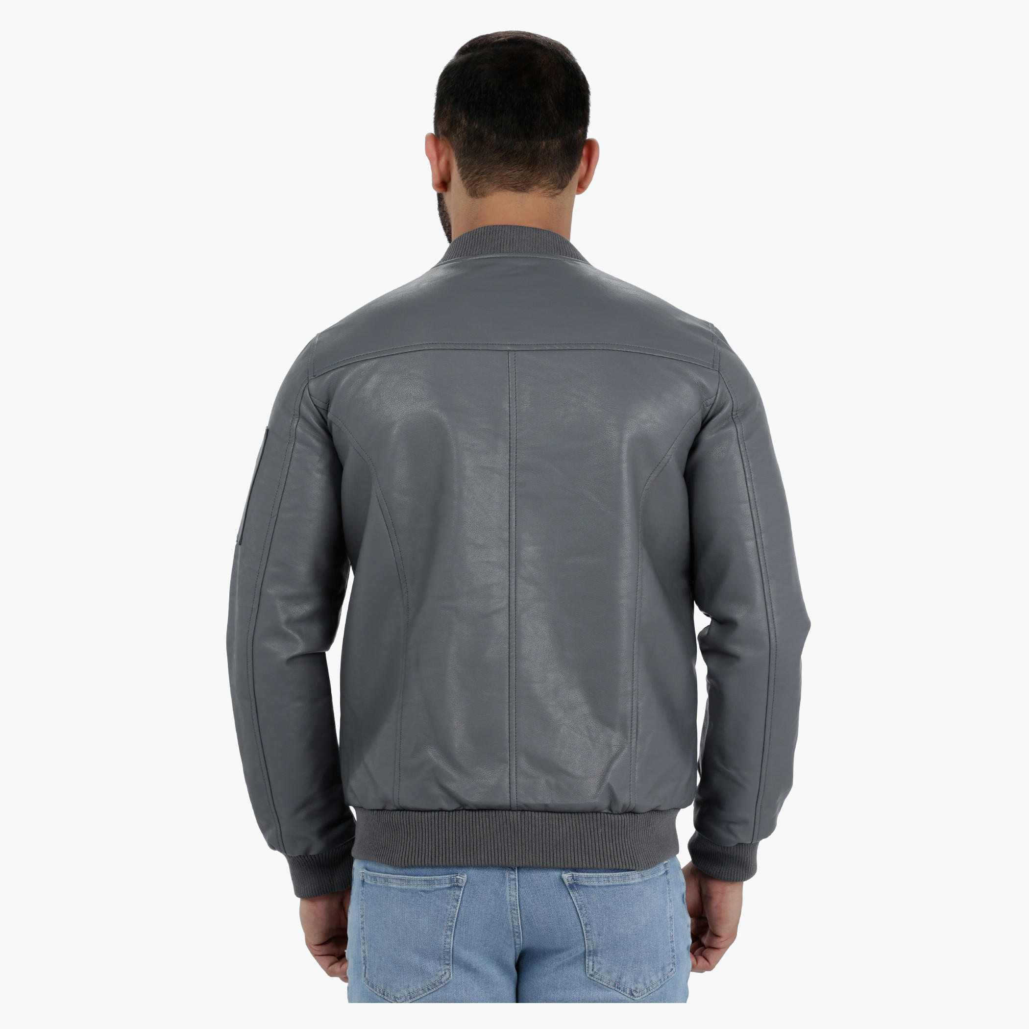 Lee Cooper Biker Jacket with Zippered Closure-men-clothing-jacketsandblazers-jackets-image-4