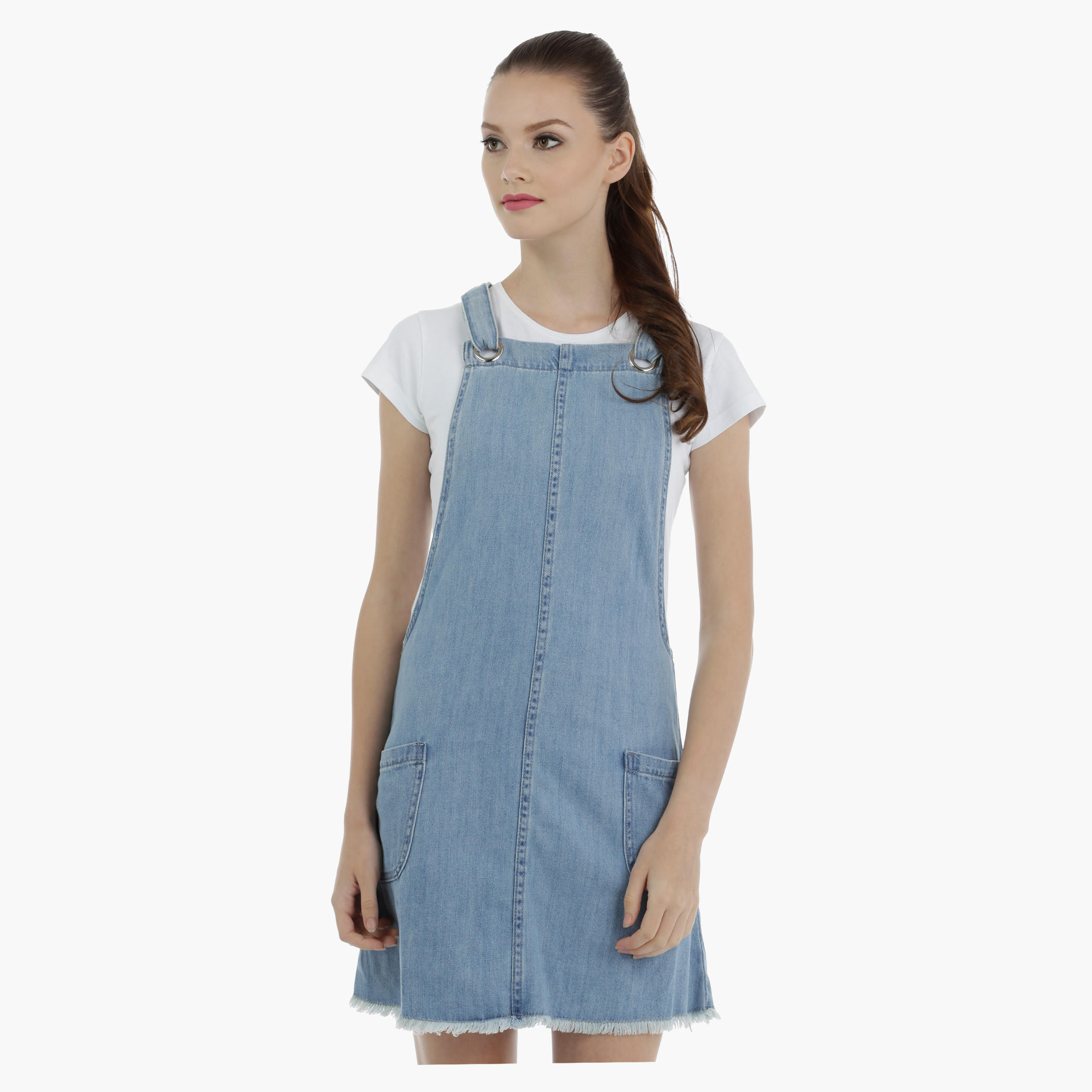 Lee Cooper Denim Pinafore-women-clothing-dresses-image-1