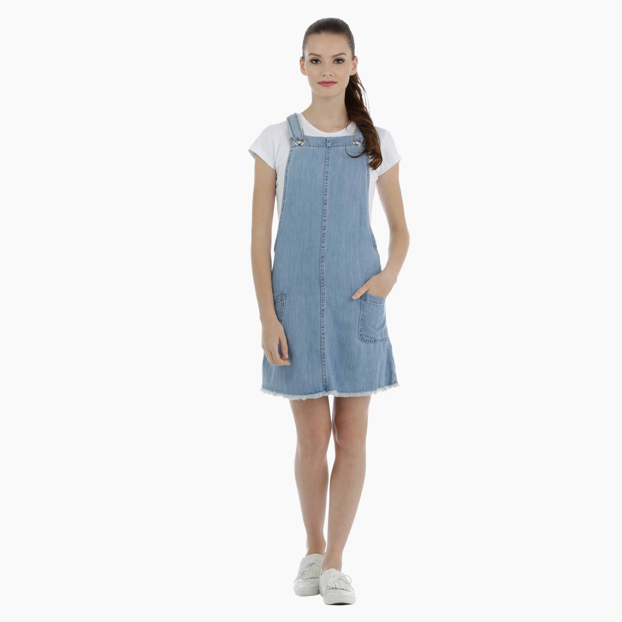 Lee Cooper Denim Pinafore-women-clothing-dresses-image-5