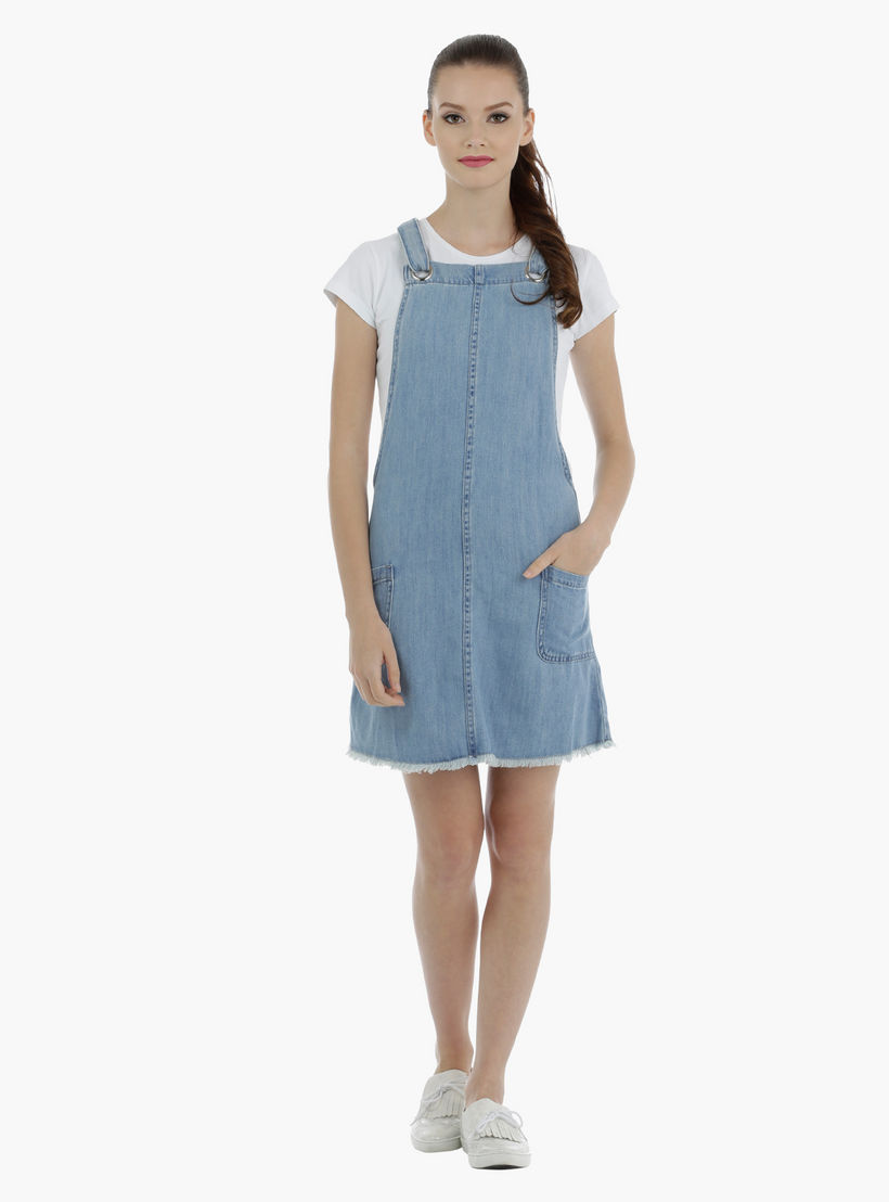 Lee Cooper Denim Pinafore-women-clothing-dresses-image-5