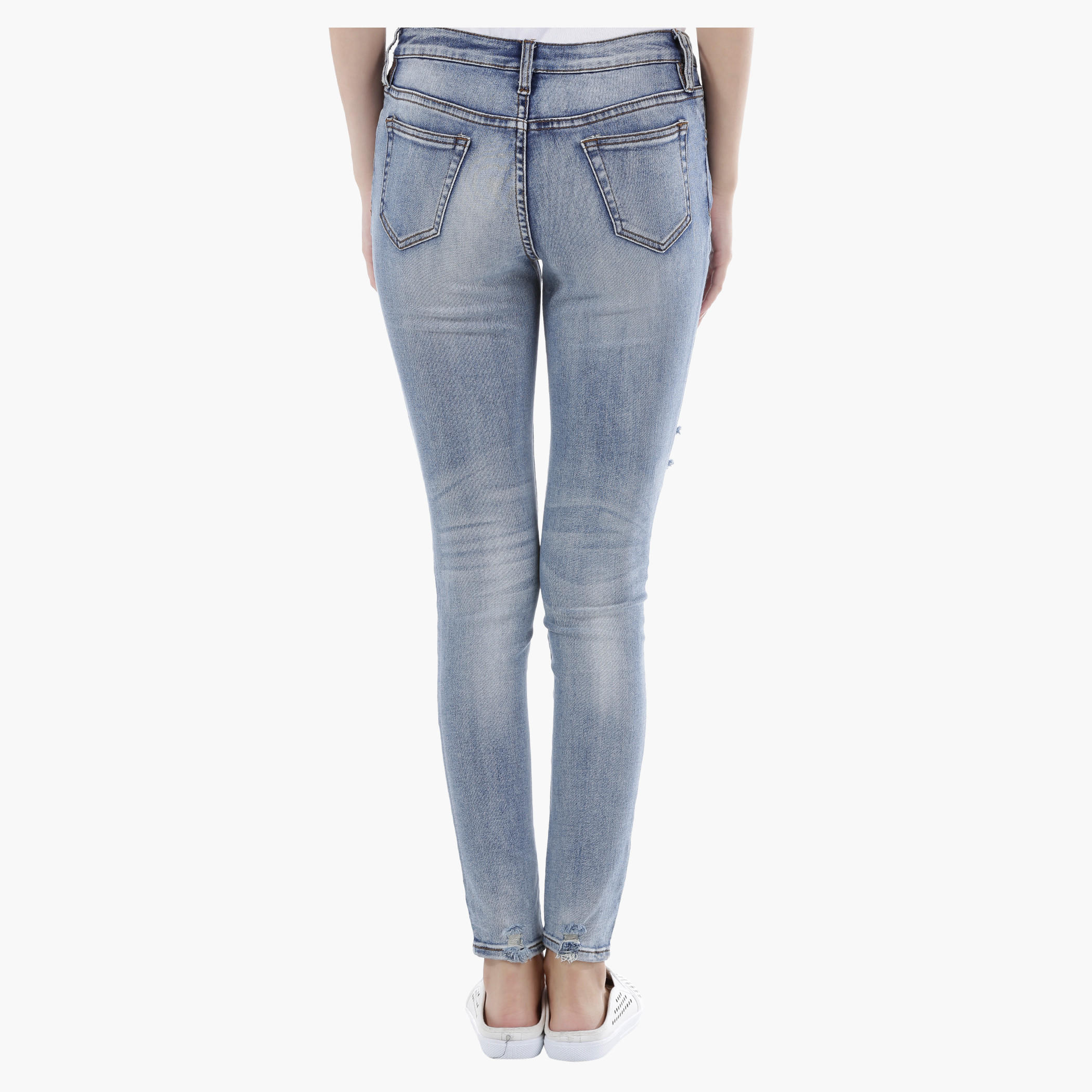 Lee Cooper Torn Jeans in Regular Fit-women-clothing-bottoms-jeans-image-2