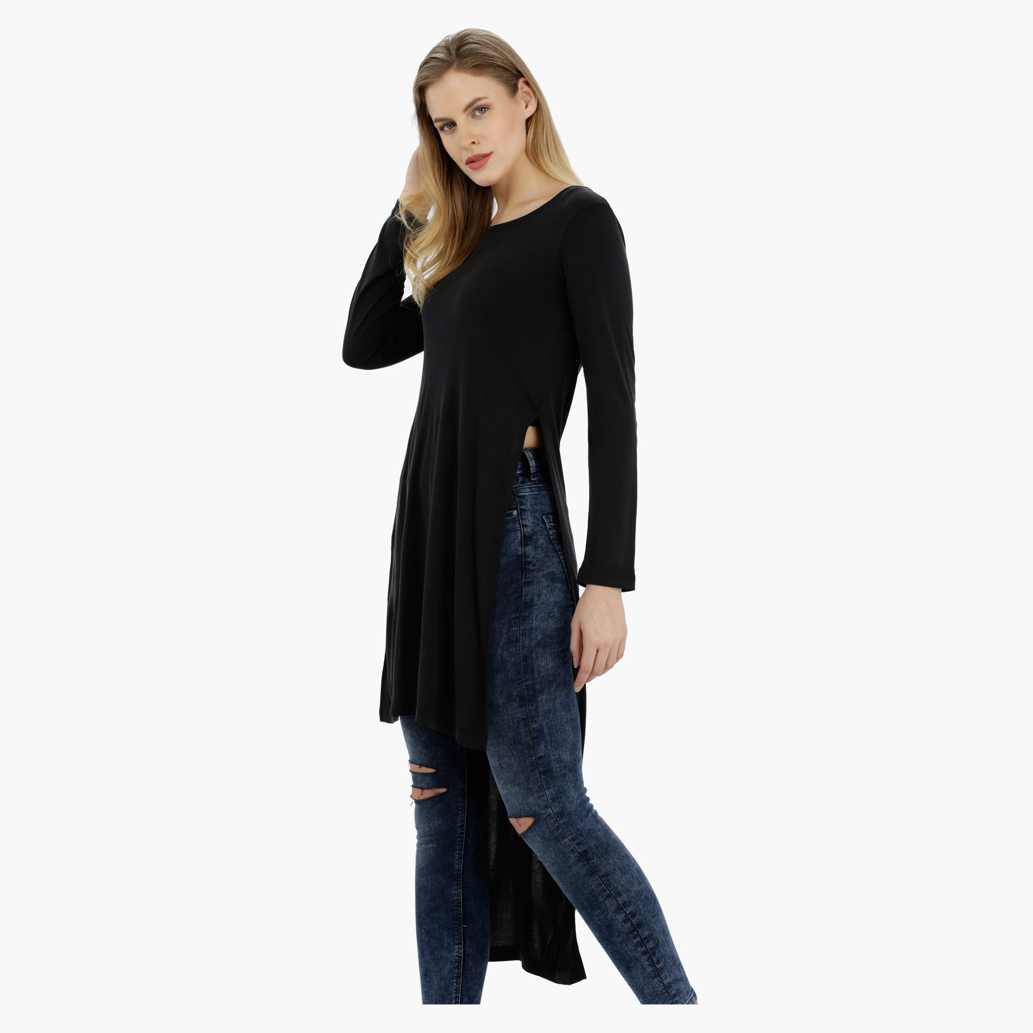 Lee Cooper High Low T-Shirt-women-clothing-tshirts-image-3