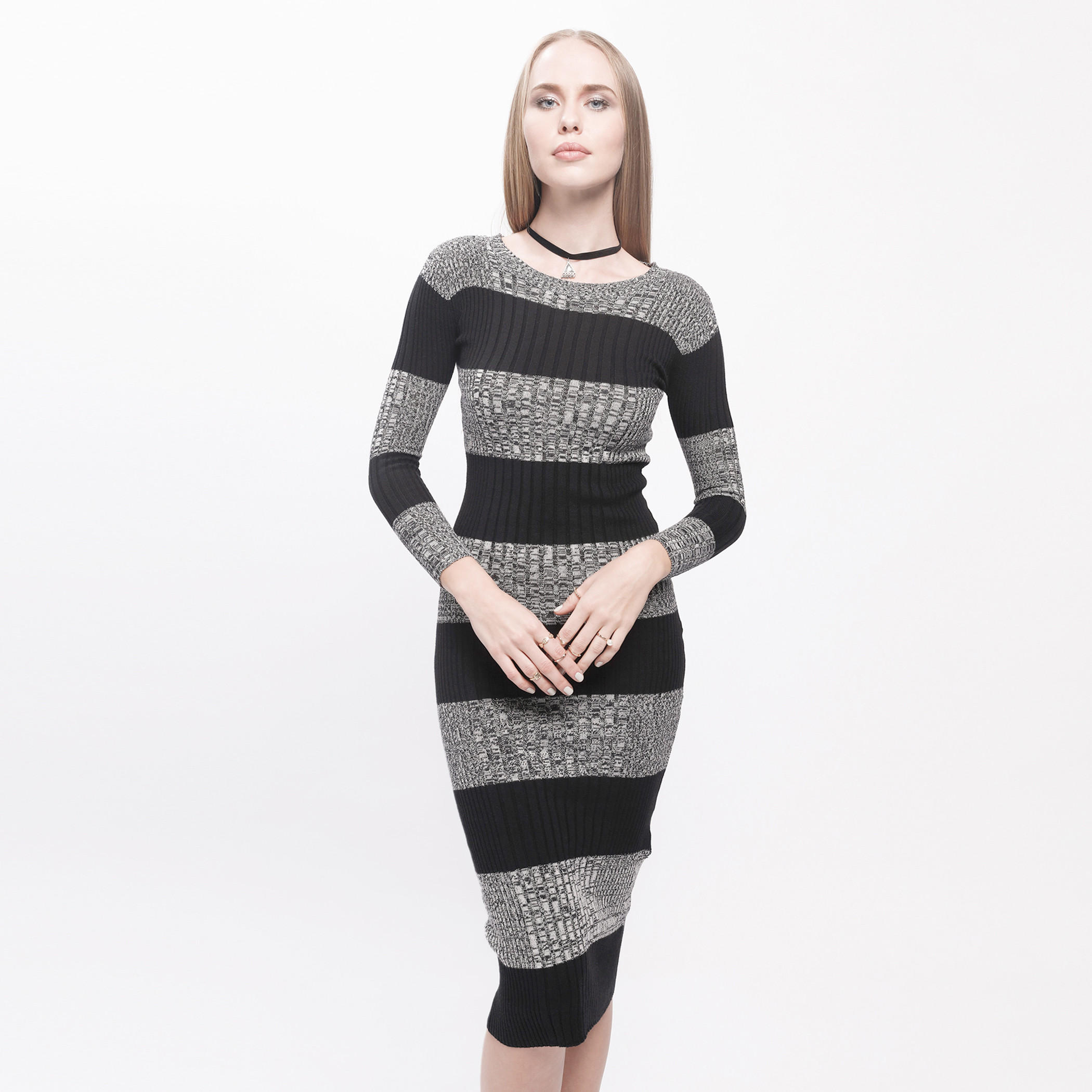 Striped Dress with Long Sleeves-women-clothing-dresses-image-5