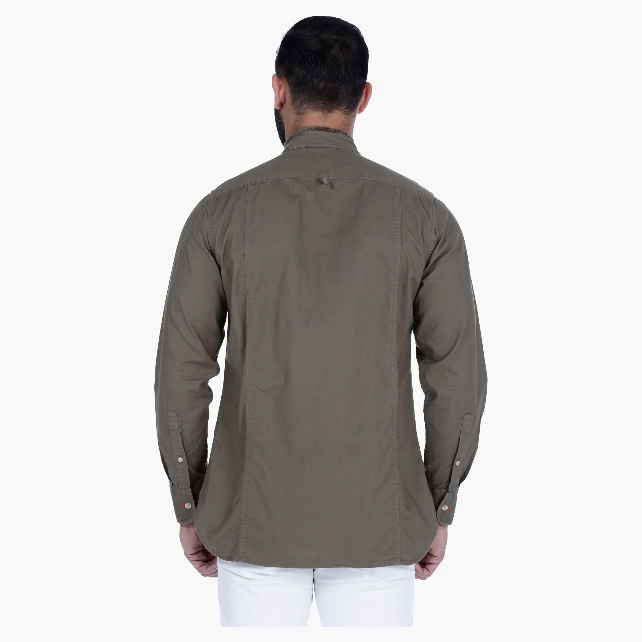Lee Cooper Shirt with long sleeves and Band Collar-men-clothing-shirts-image-2
