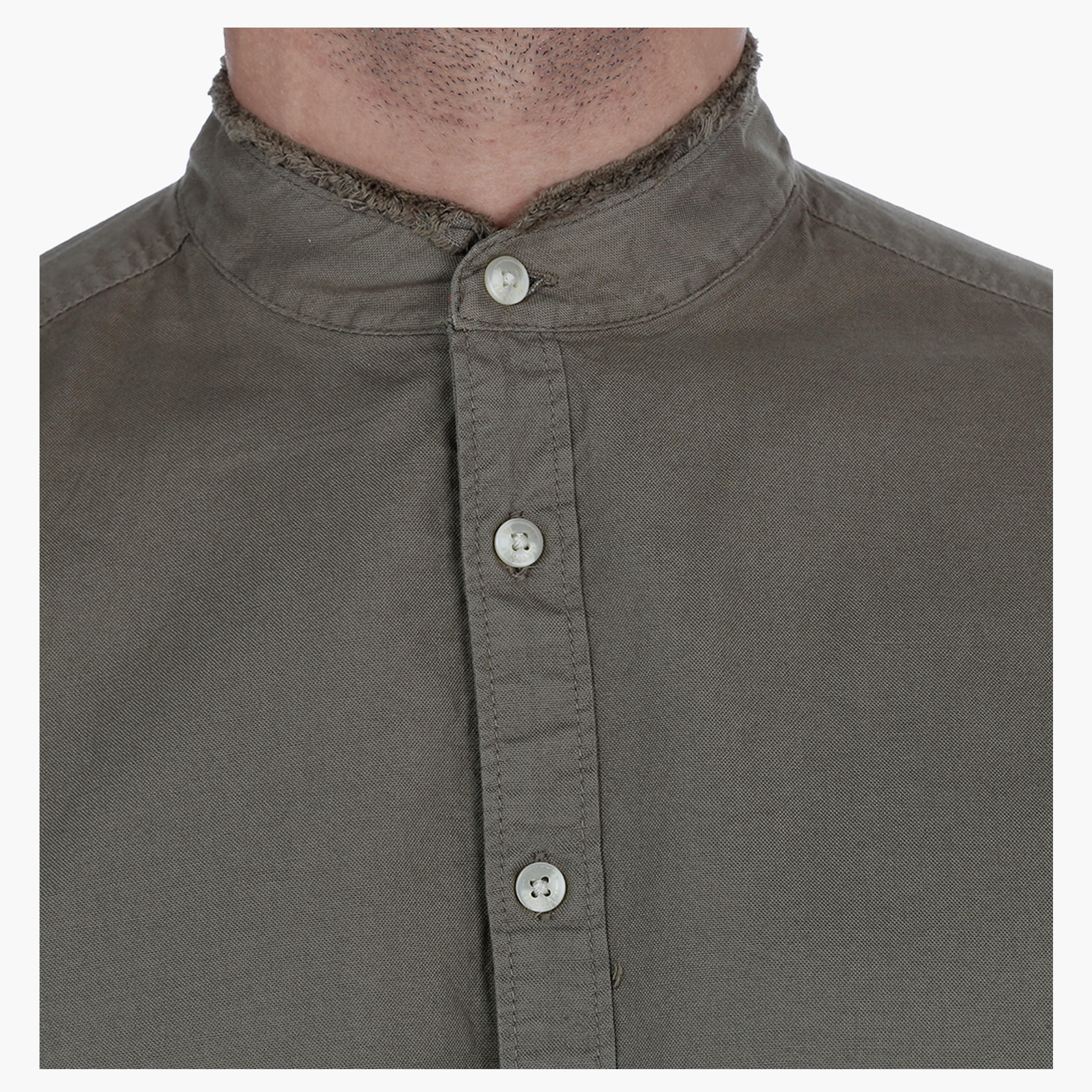 Lee Cooper Shirt with long sleeves and Band Collar-men-clothing-shirts-image-4