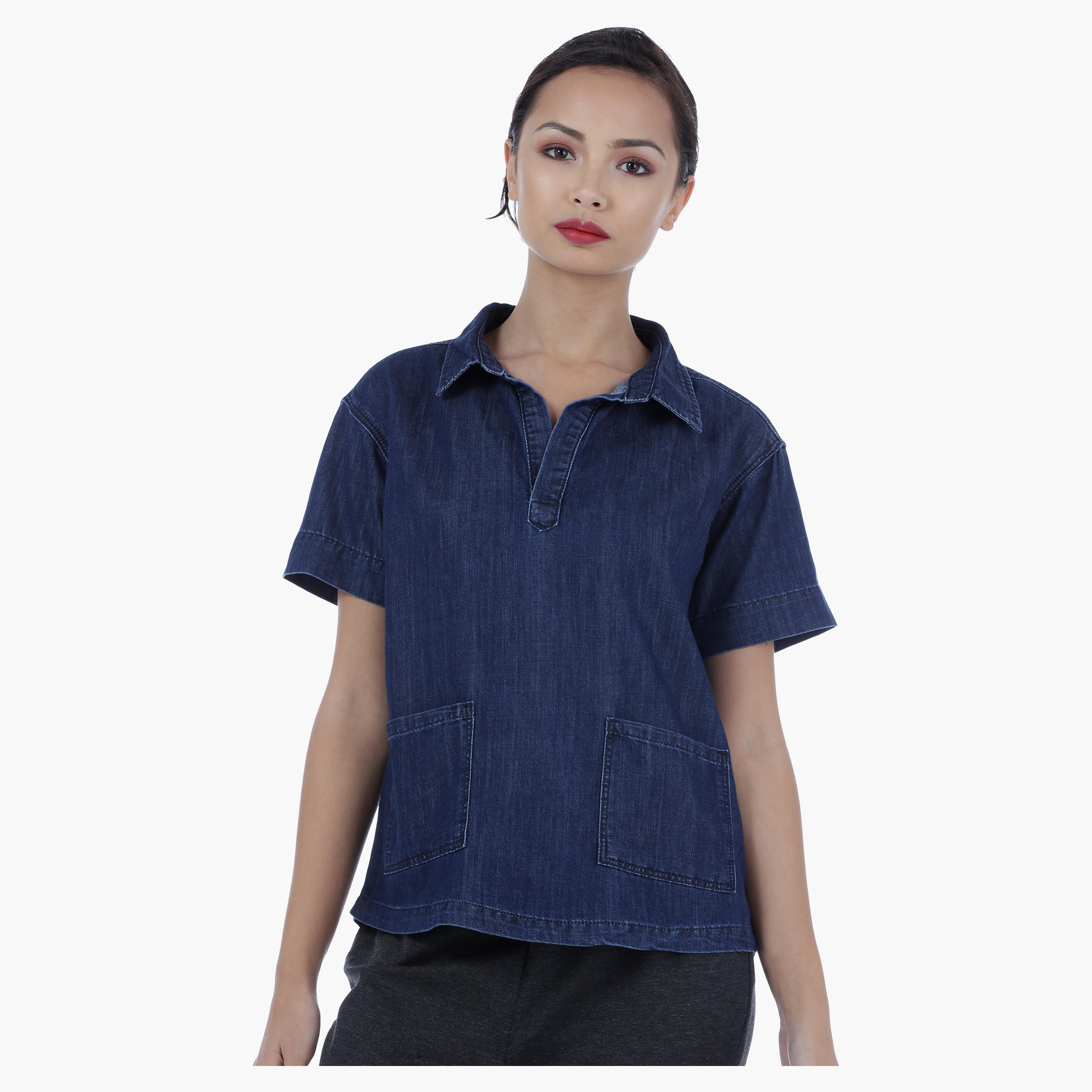 Lee Cooper Denim Shirt-women-clothing-shirtsandblouses-blouses-image-1