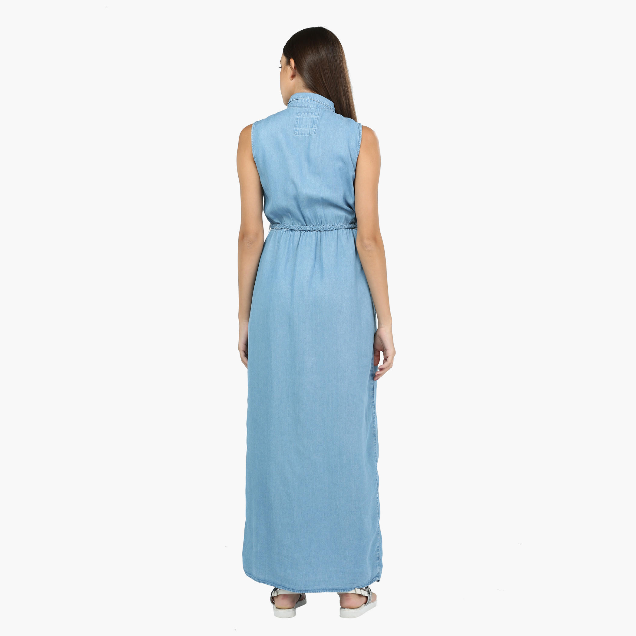 Lee Cooper Sleeveless Denim Maxi Dress-women-clothing-dresses-image-2