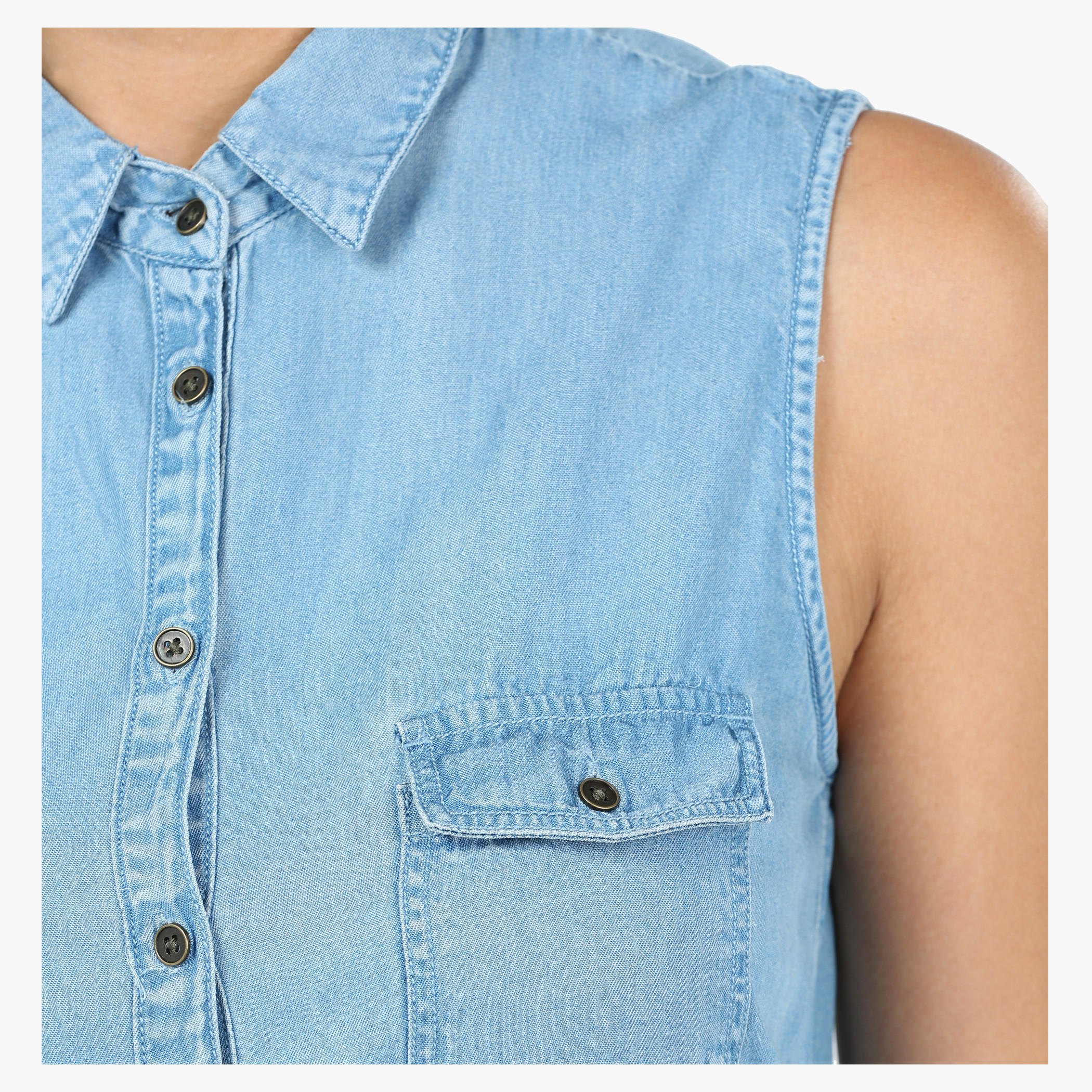 Lee Cooper Sleeveless Denim Maxi Dress-women-clothing-dresses-image-4