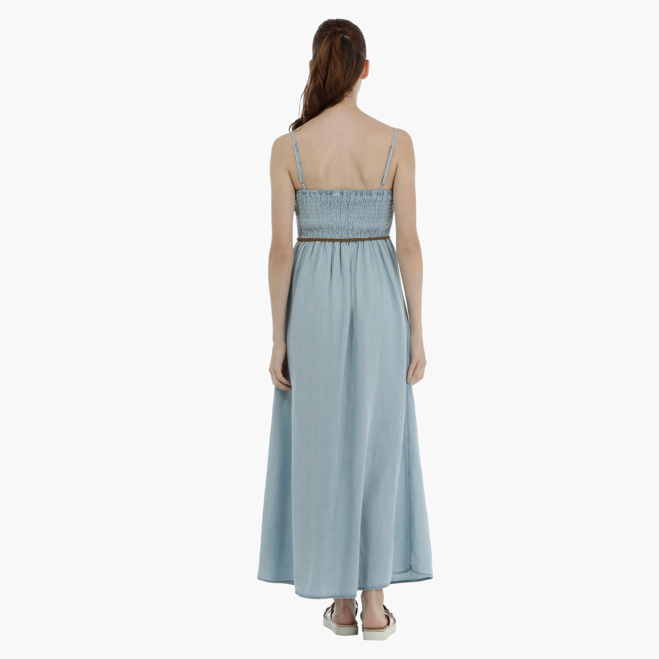 Lee Cooper Maxi Dress with Slit-women-clothing-dresses-image-3