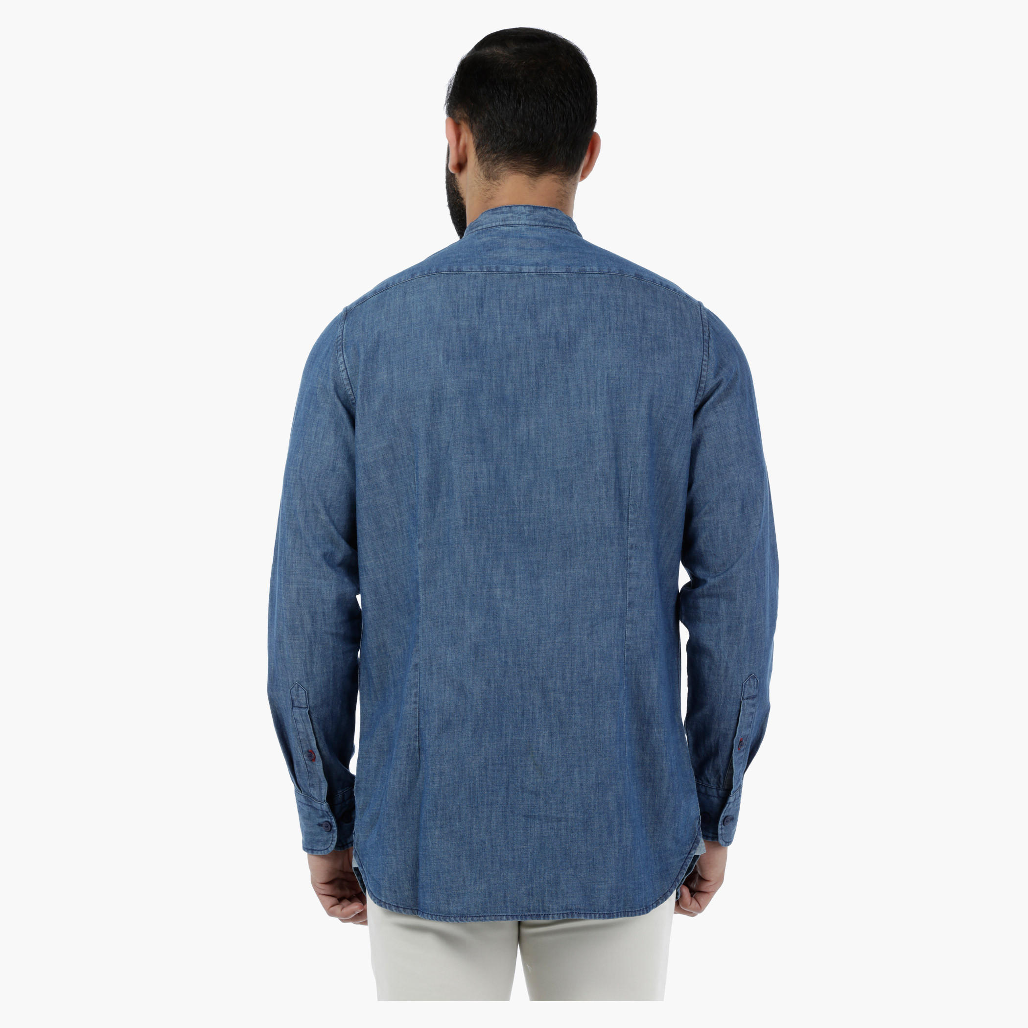 Lee Cooper Solid Denim Shirt-men-clothing-shirts-image-2