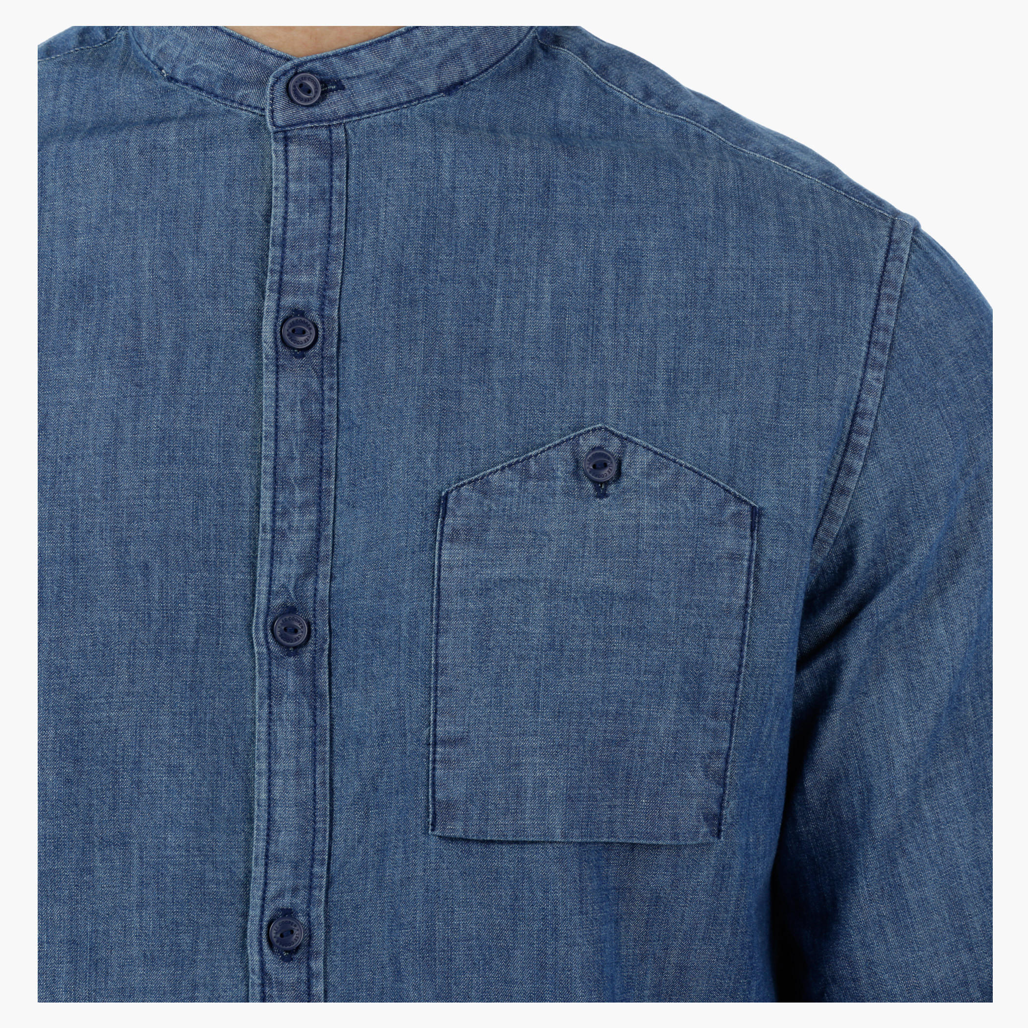 Lee Cooper Solid Denim Shirt-men-clothing-shirts-image-4
