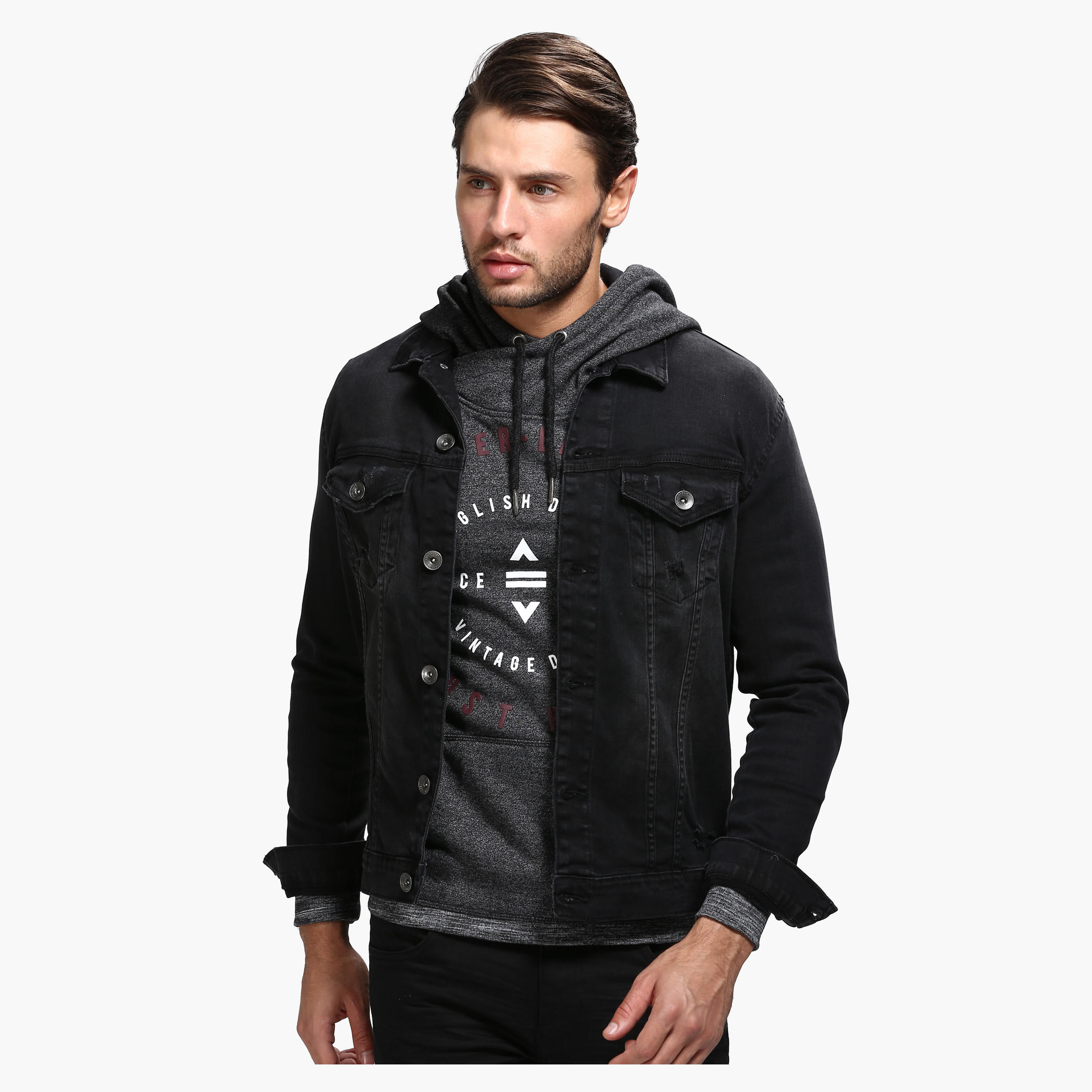 Denim Jacket with Long Sleeves in Regular Fit-men-clothing-jacketsandblazers-jackets-image-1