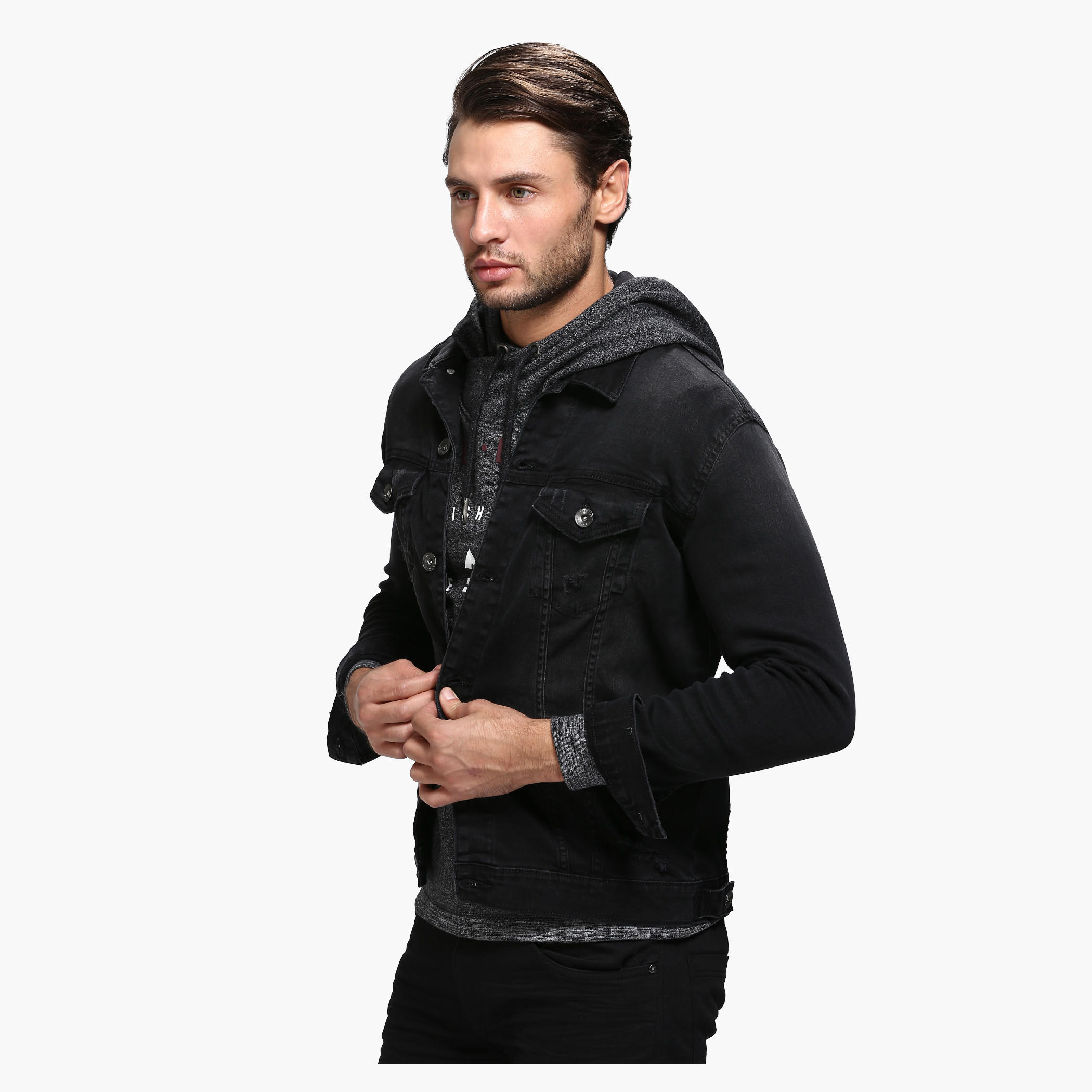 Denim Jacket with Long Sleeves in Regular Fit-men-clothing-jacketsandblazers-jackets-image-3