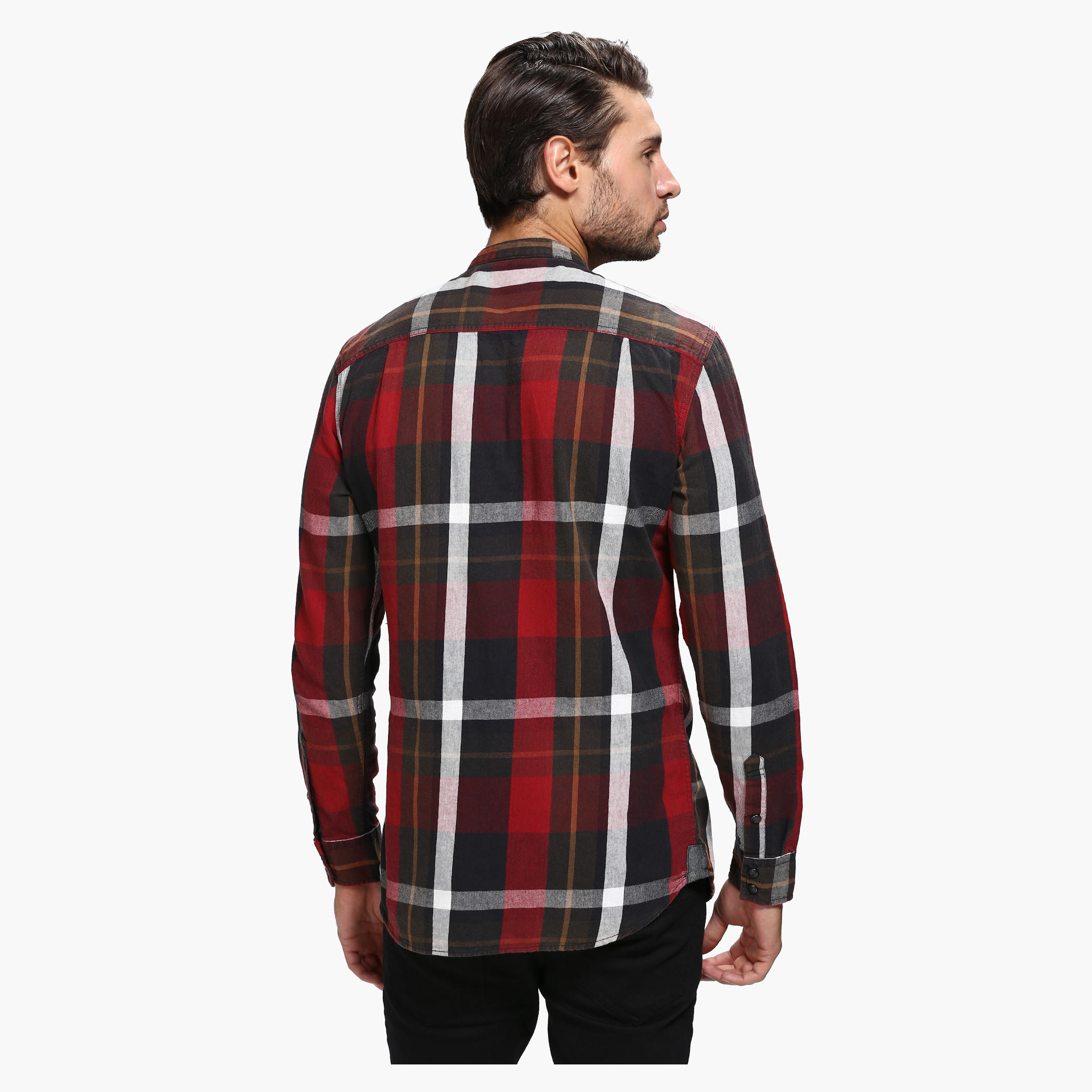 Lee Cooper Chequered Casual Shirt with Long Sleeves-men-clothing-shirts-image-2