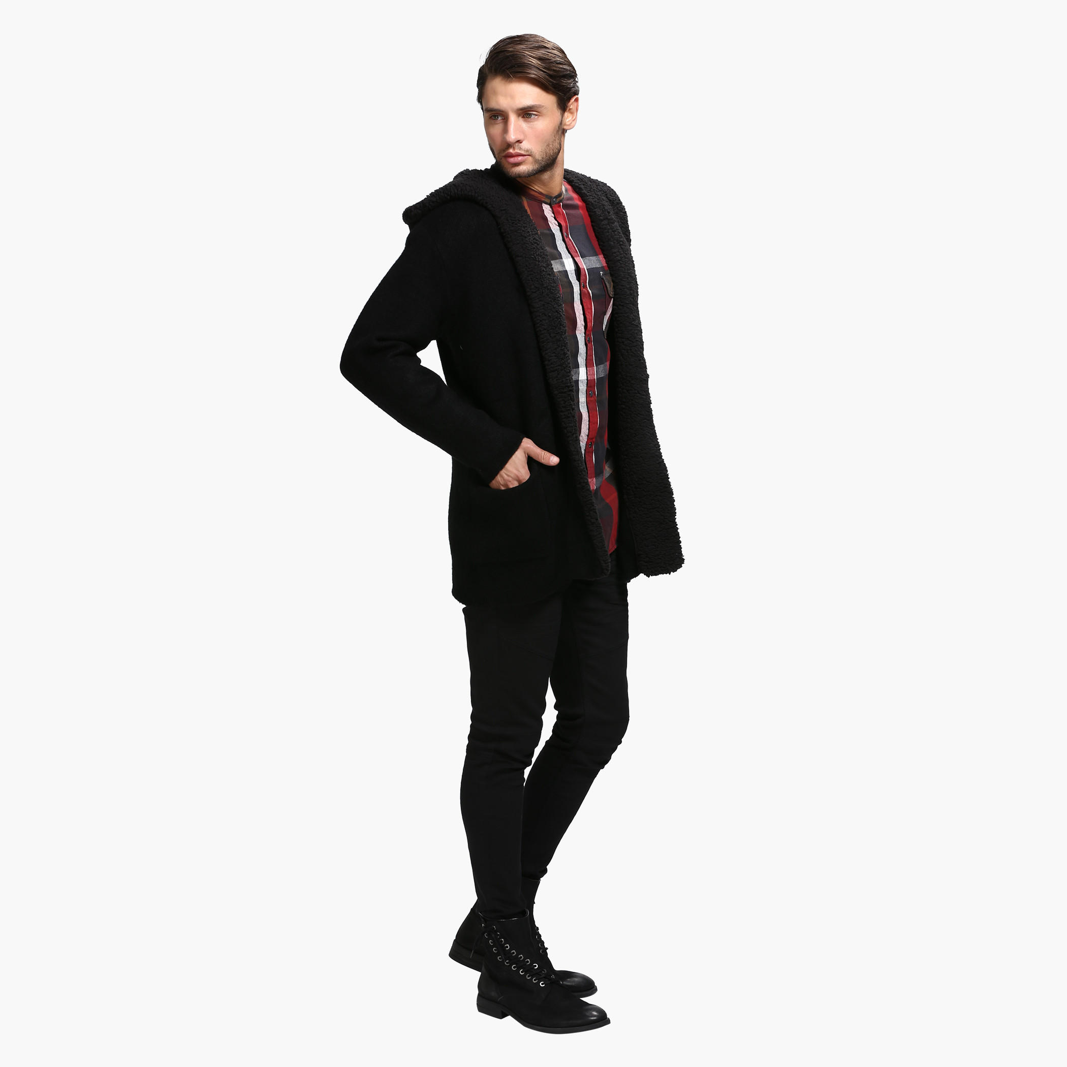 Lee Cooper Chequered Casual Shirt with Long Sleeves-men-clothing-shirts-image-5