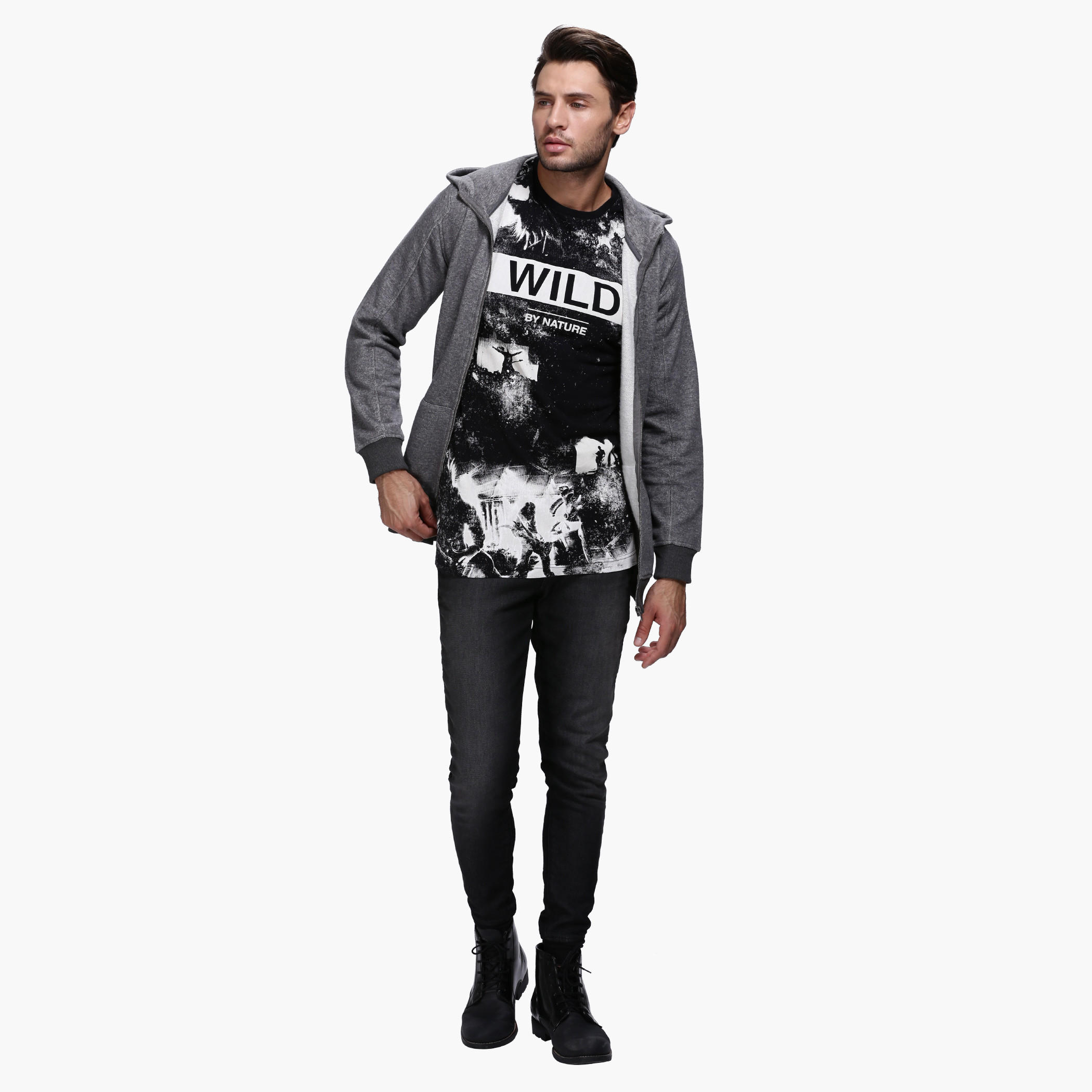 Lee Cooper Printed Crew Neck T-Shirt with Short Sleeves-men-clothing-tshirtsandpolos-tshirts-image-5